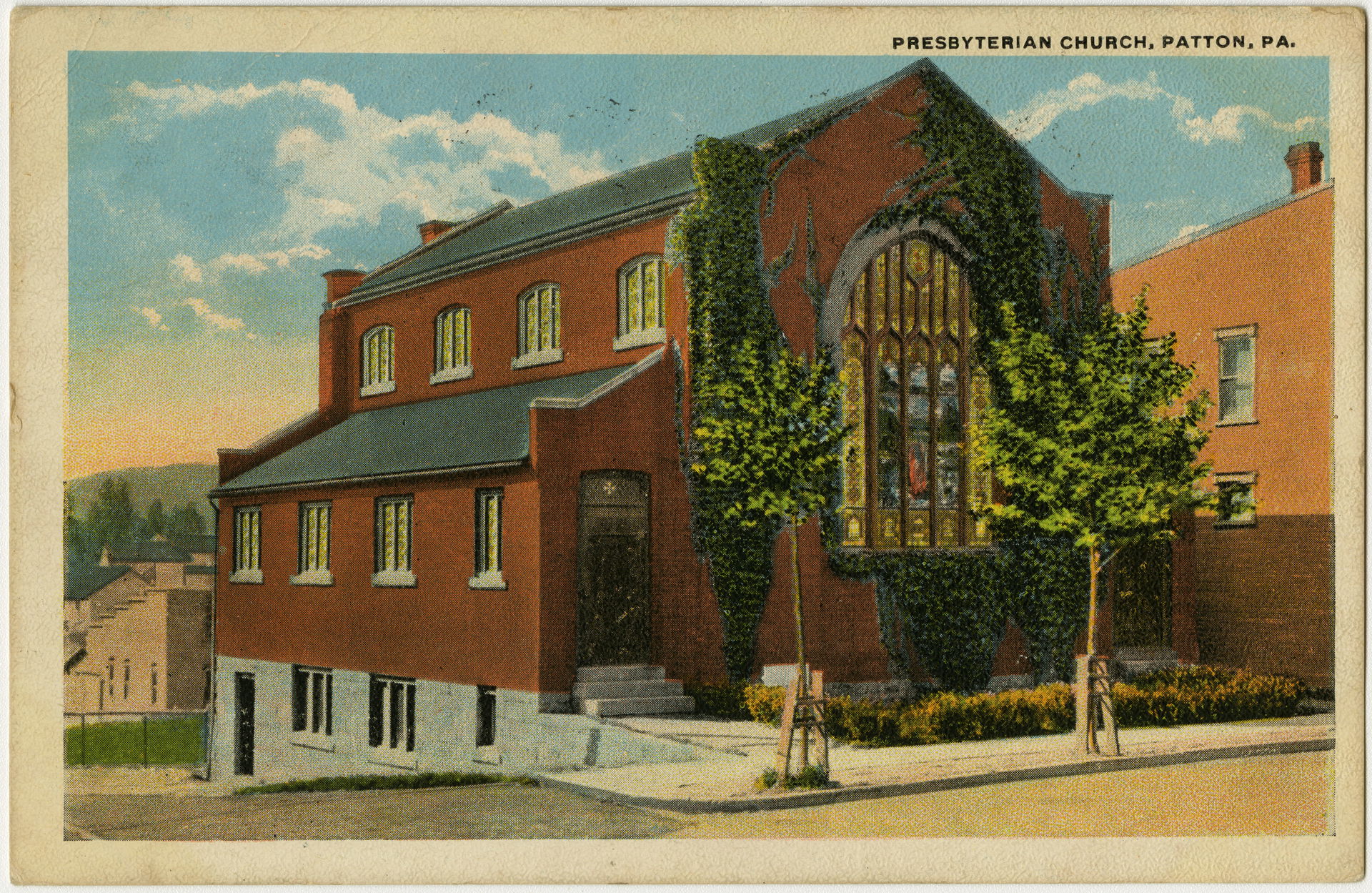 Presbyterian church in Patton, Pennsylvania from a pre-1923 pos…