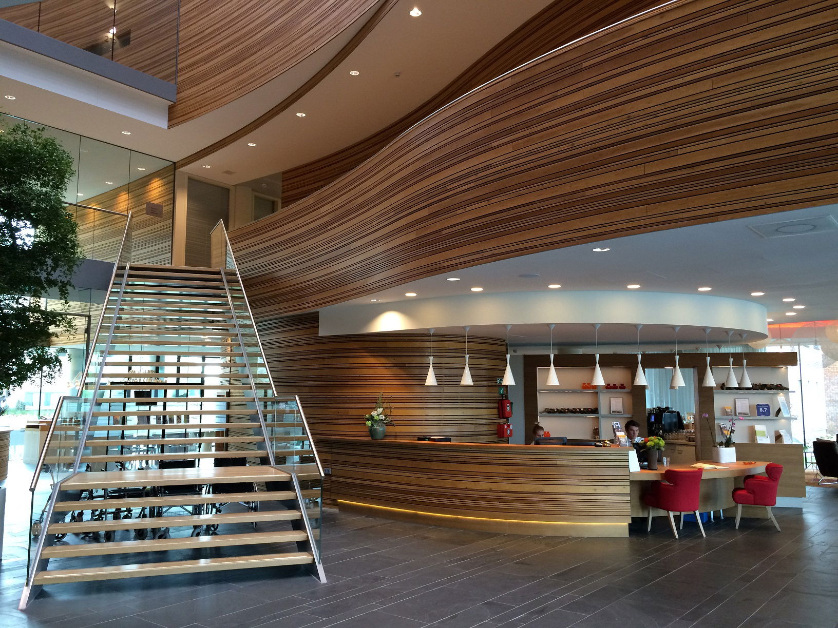 The lobby of Hotel Udens Duyn, Uden (province of North Brabant,…
