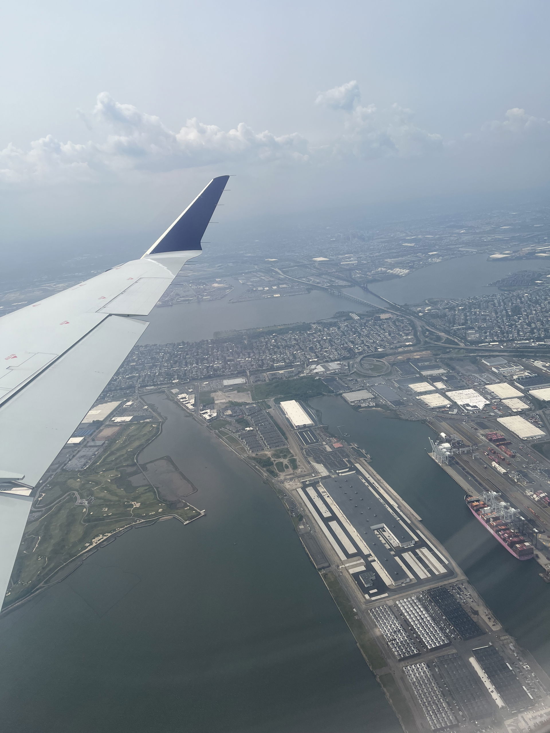 Aerial view of Bayonne, New Jersey.