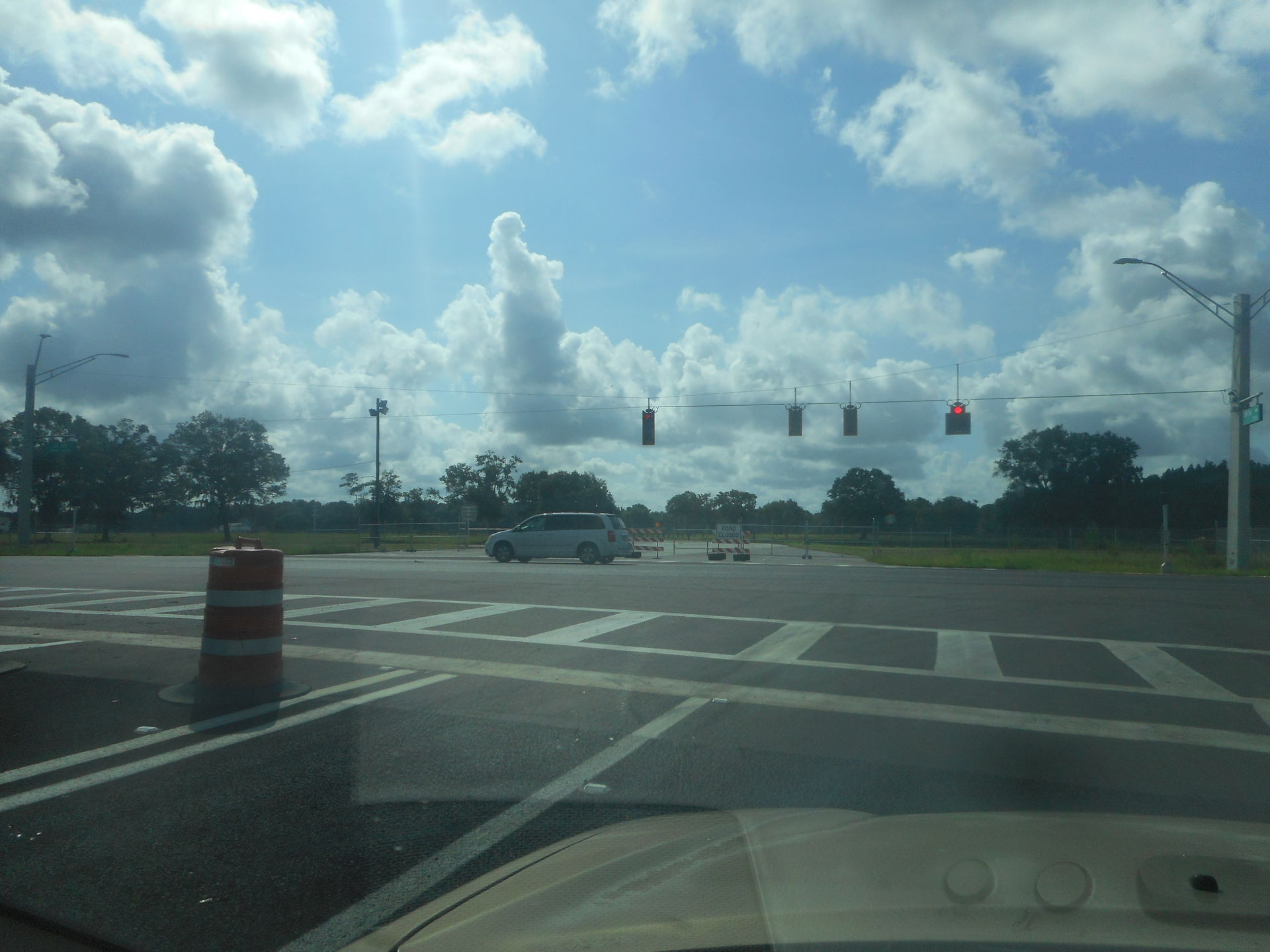 Images related to the eastern terminus of Florida State Road 56…