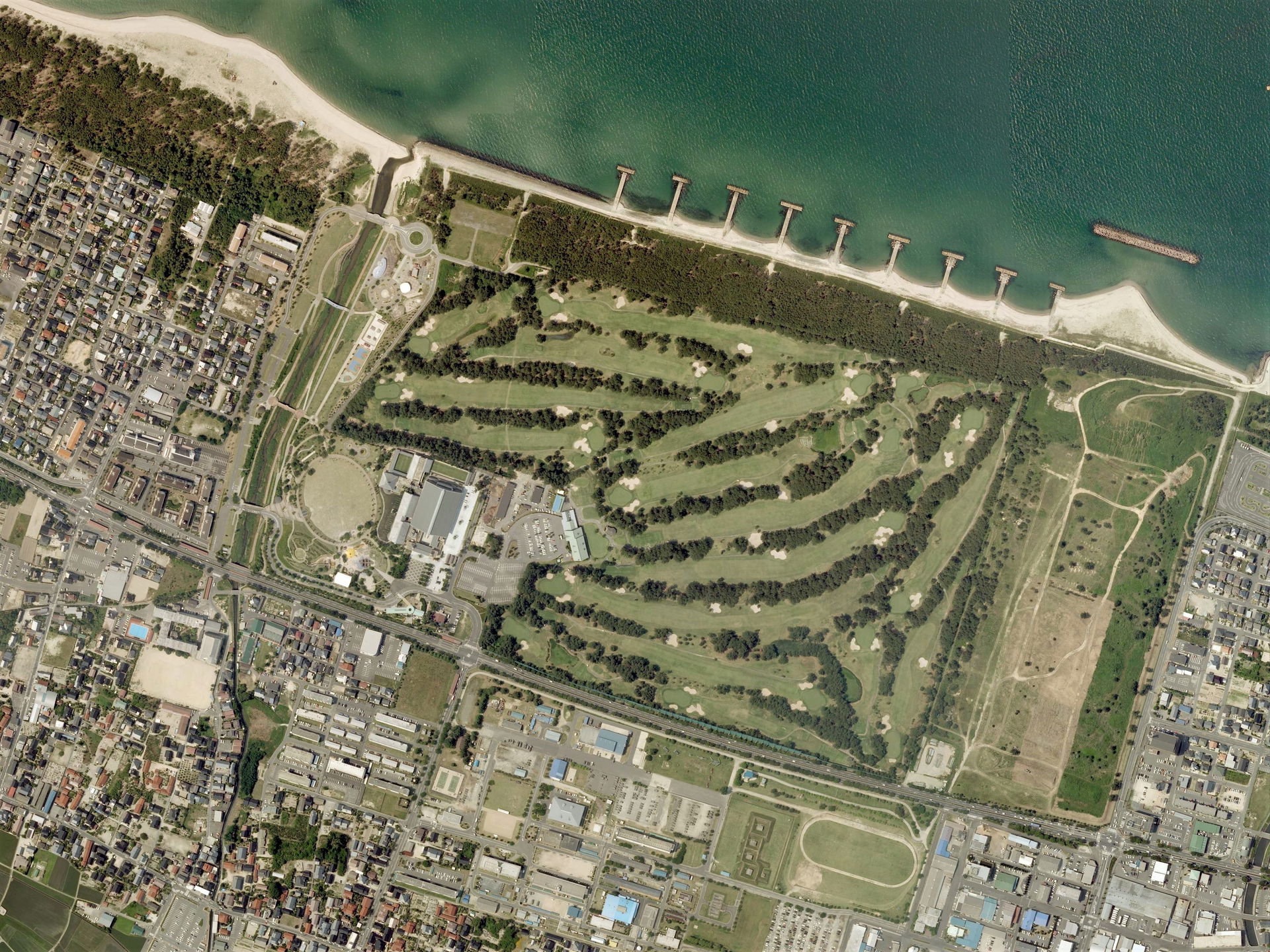 Yonago Golf Course, Yonago Tottori Aerial photograph.2009