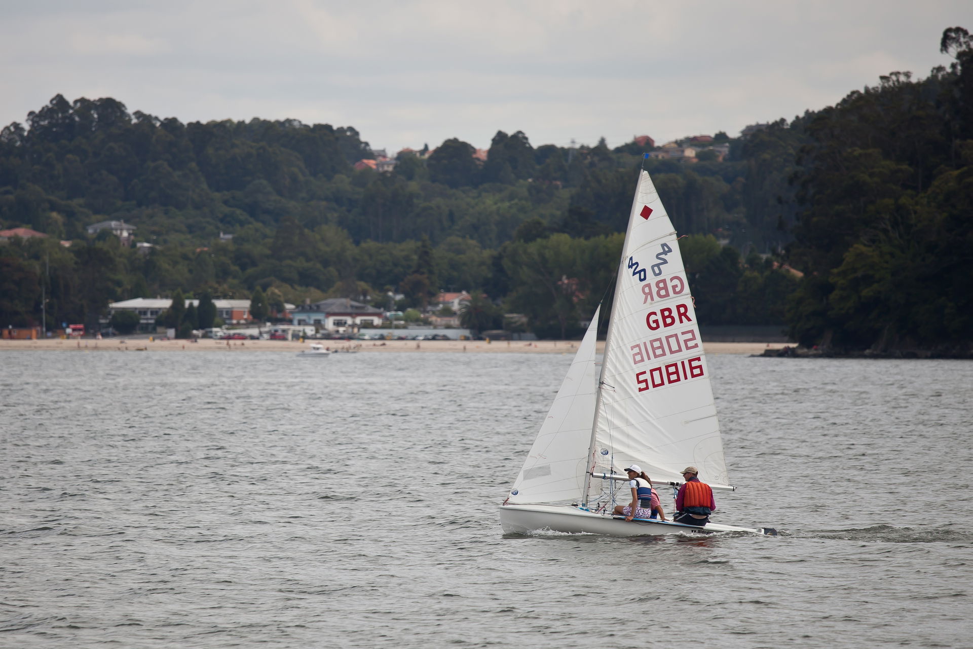 Sailboat GBR 50816, Sada, Galicia (Spain)