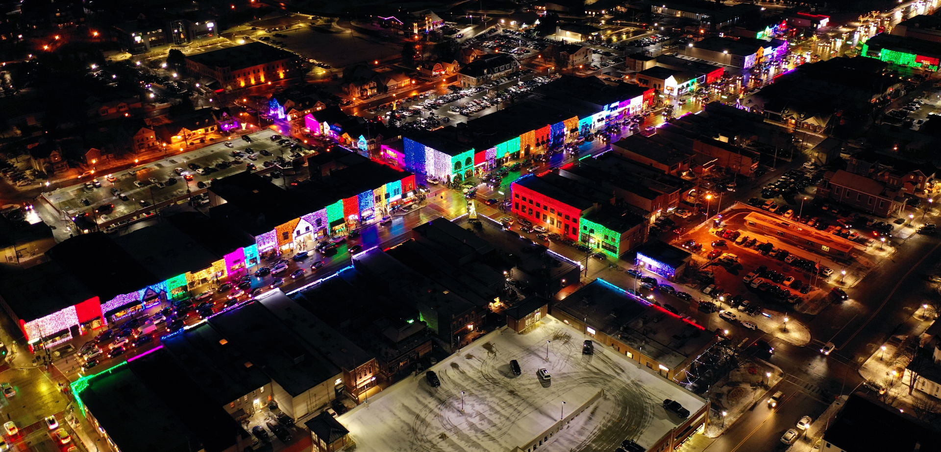 Rochester, Michigan's downtown Christmas lights (2021)