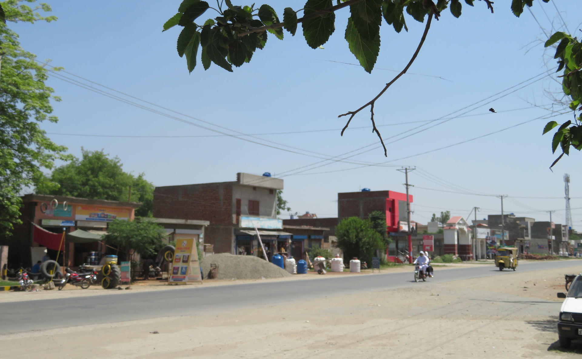 Main Road in Narowal, Punjab, Pakistan