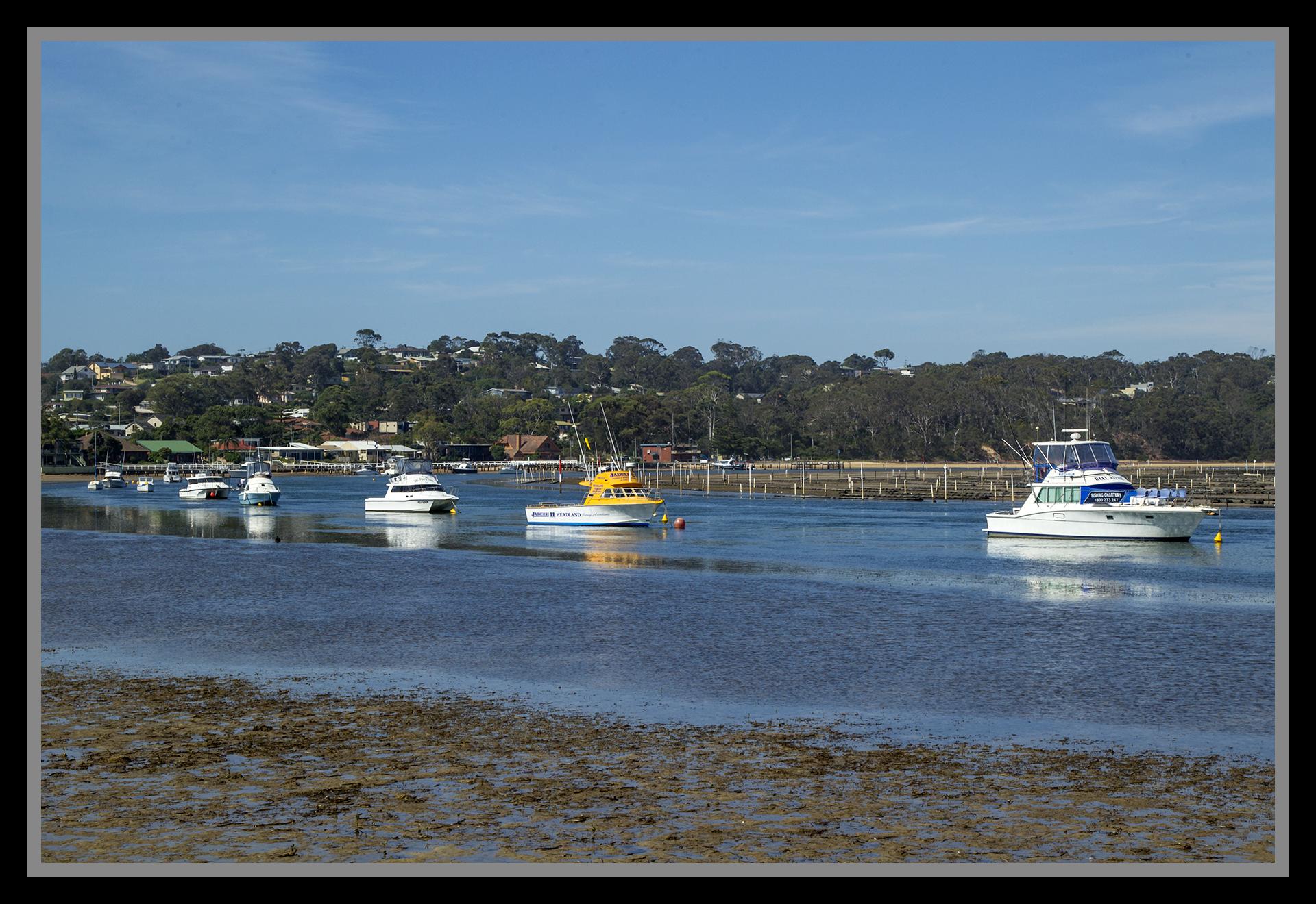 Merimbula water front low tide