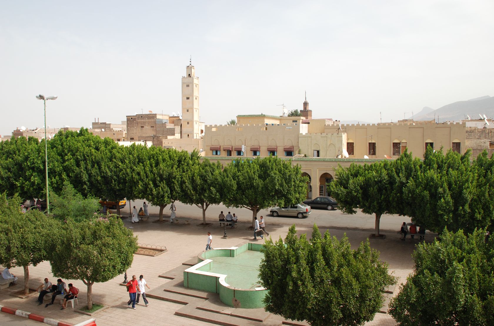Beni Mellal, Morocco, old city square