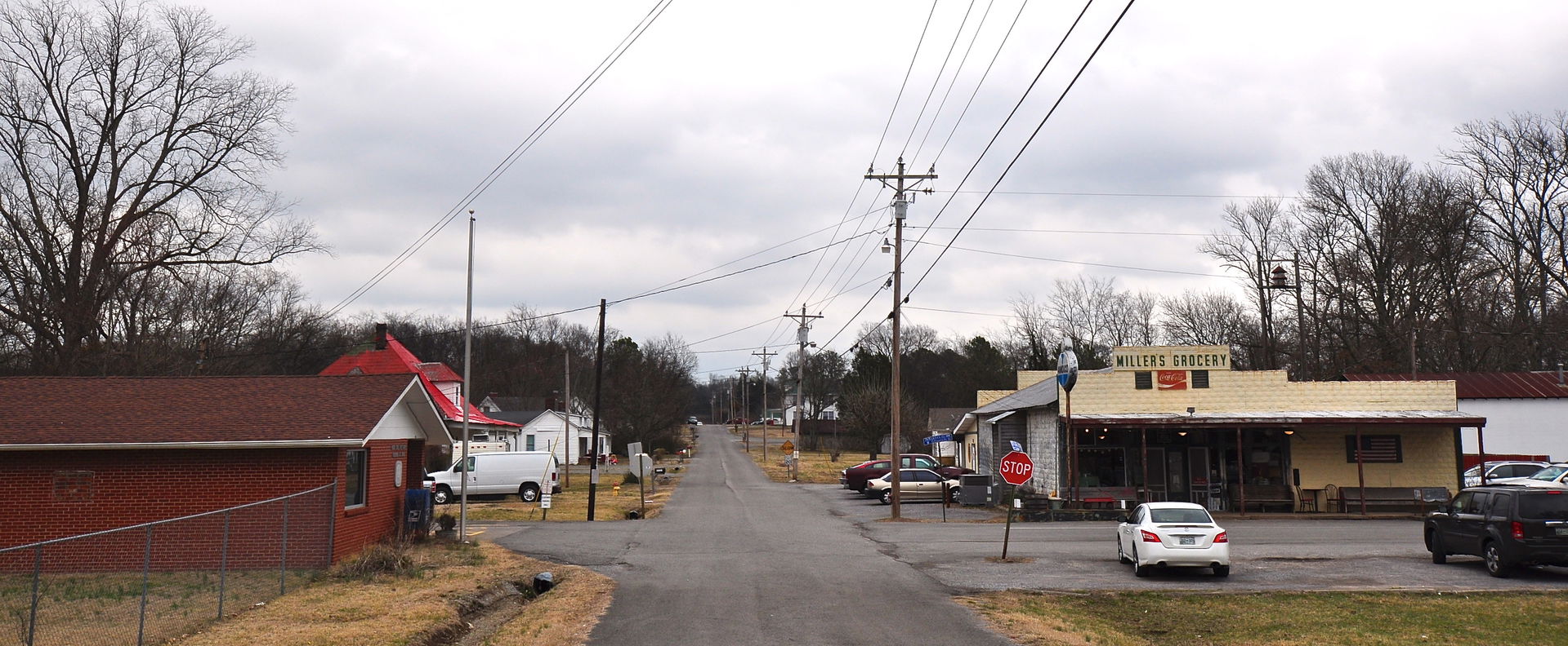 The junction of Main and Church Streets, Christiana, TN.