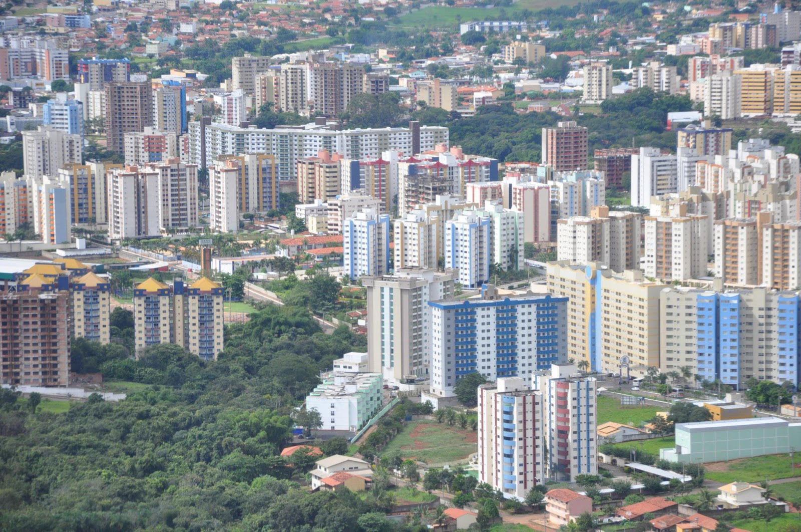 Vista aérea da zona turística