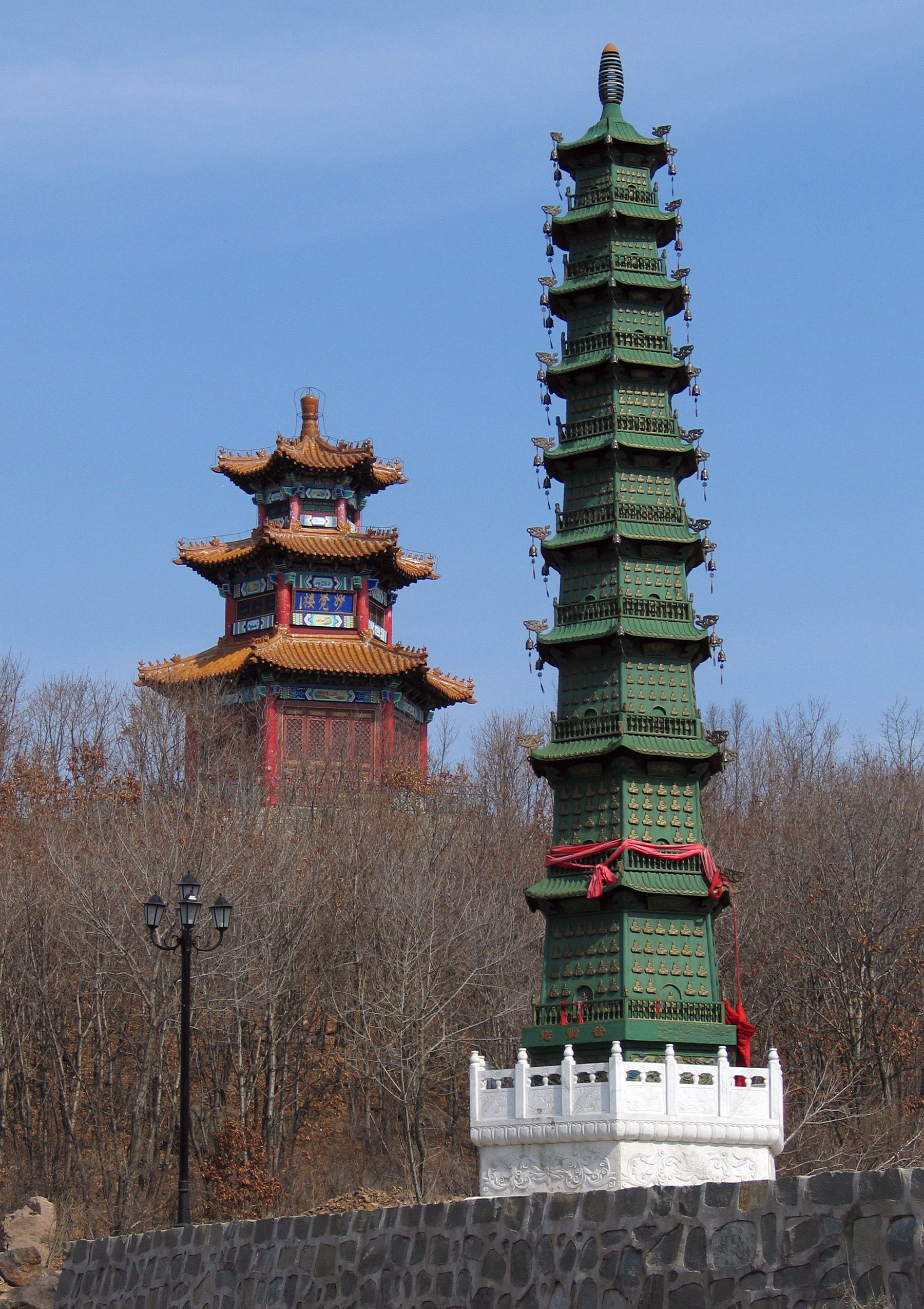 China, Heilongjiang. Suifenhe Budda's church and monastery "Gua…