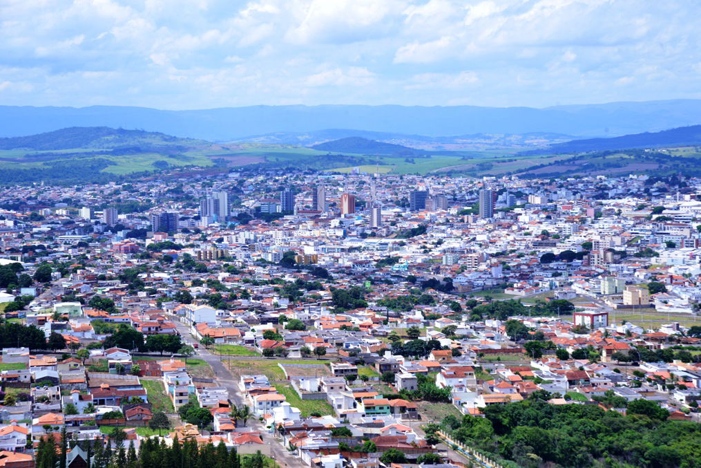 Vista aérea da cidade de Passos-MG
