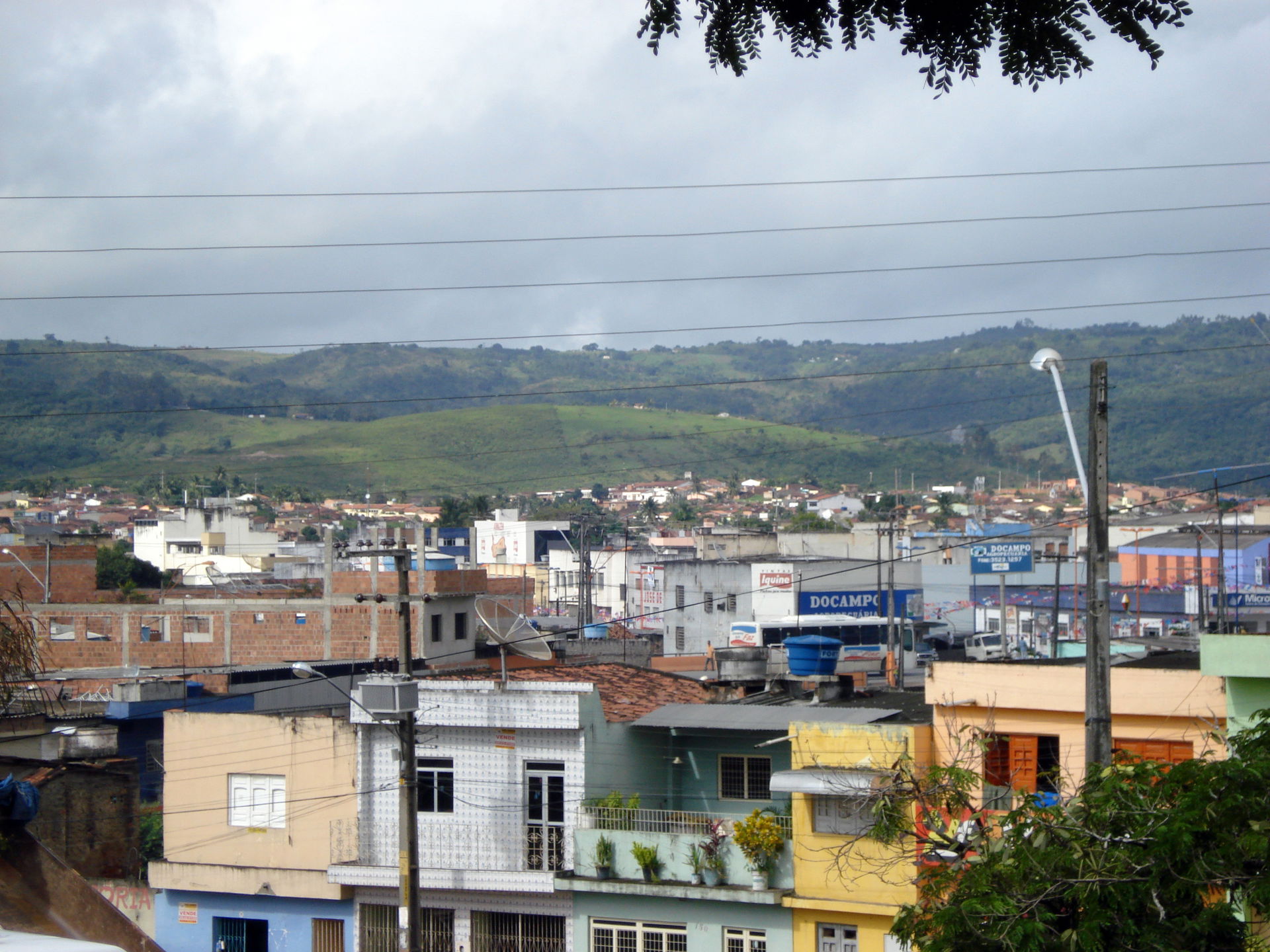 View over Vitória de Santo Antão village, Pernambuco, Brazil