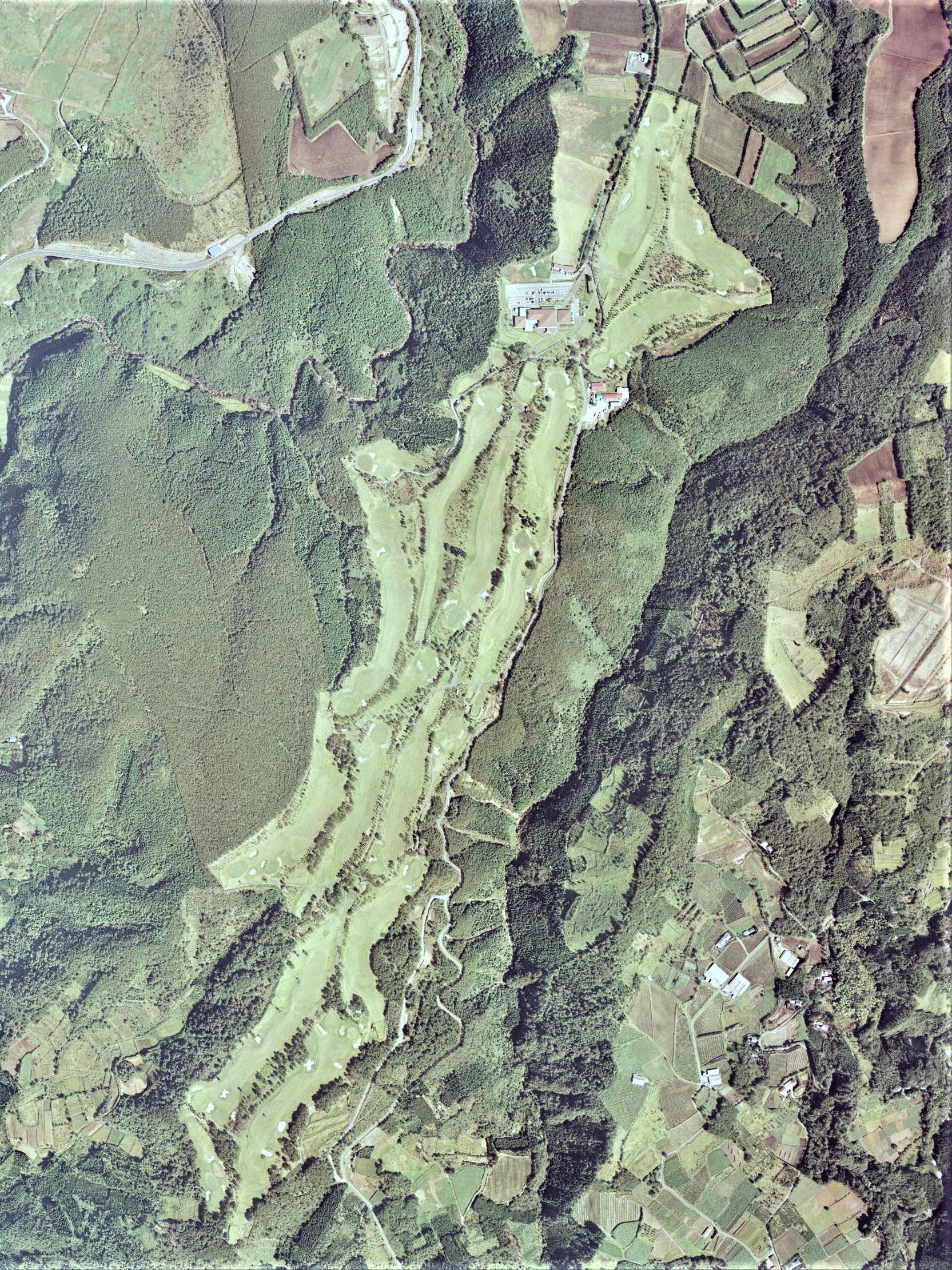Kirishima Golf Club, Kirishima Kagoshima Aerial photograph.1976