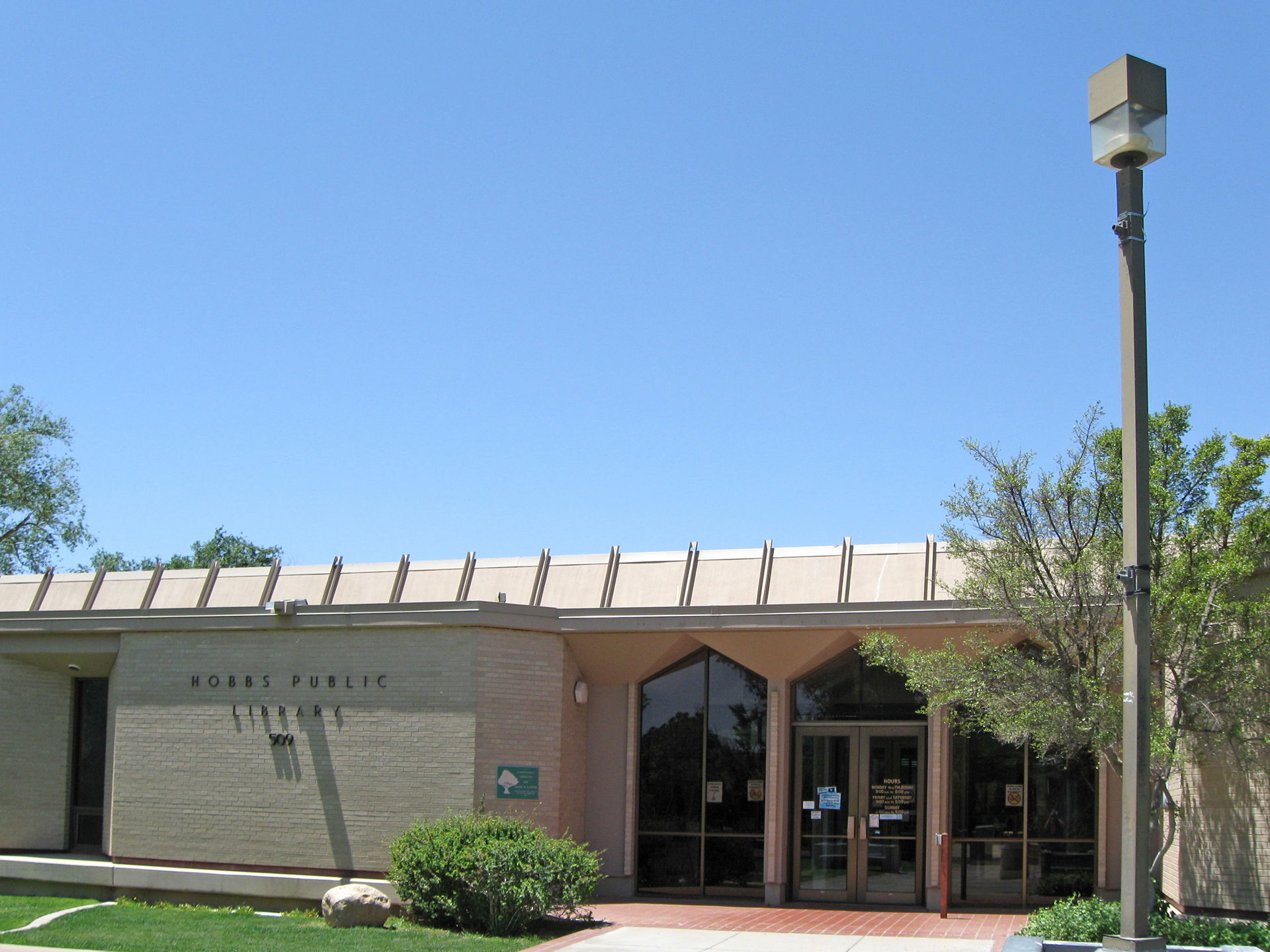 Hobbs (New Mexico) Public Library, located at 509 N. Shipp in H…