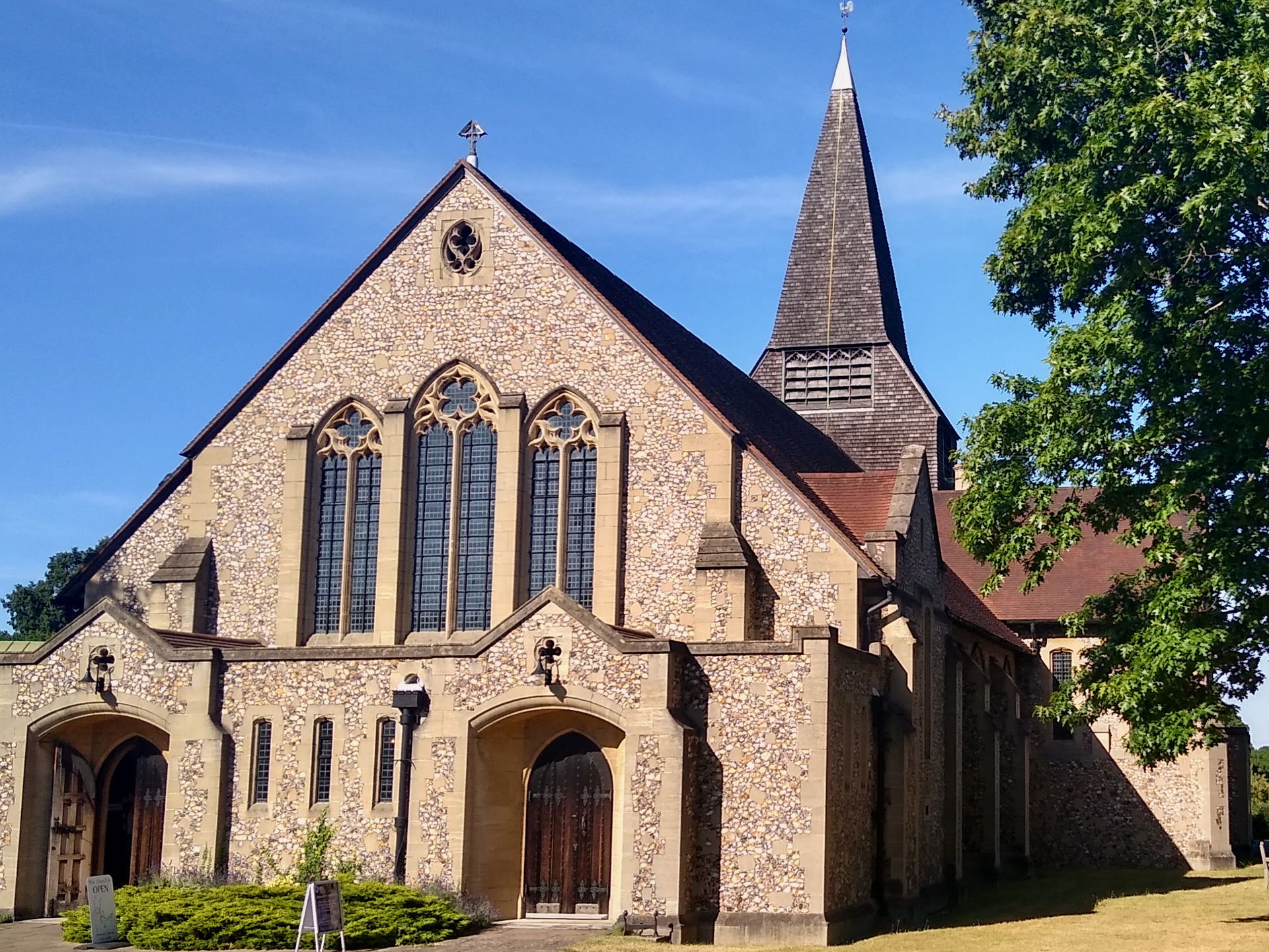 Grade II-listed Church of St John the Baptist, Parvis Road, Wes…