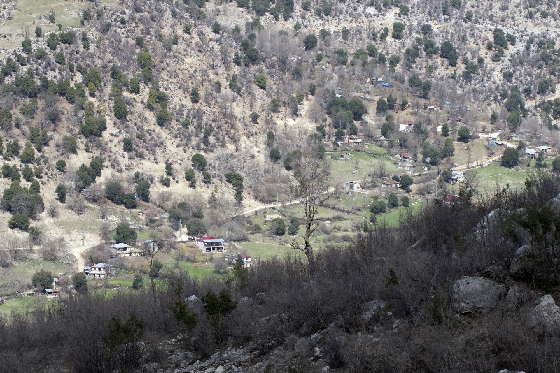 A quarter of Yoğunluk Village in Kadirli - Osmaniye, Turkey.