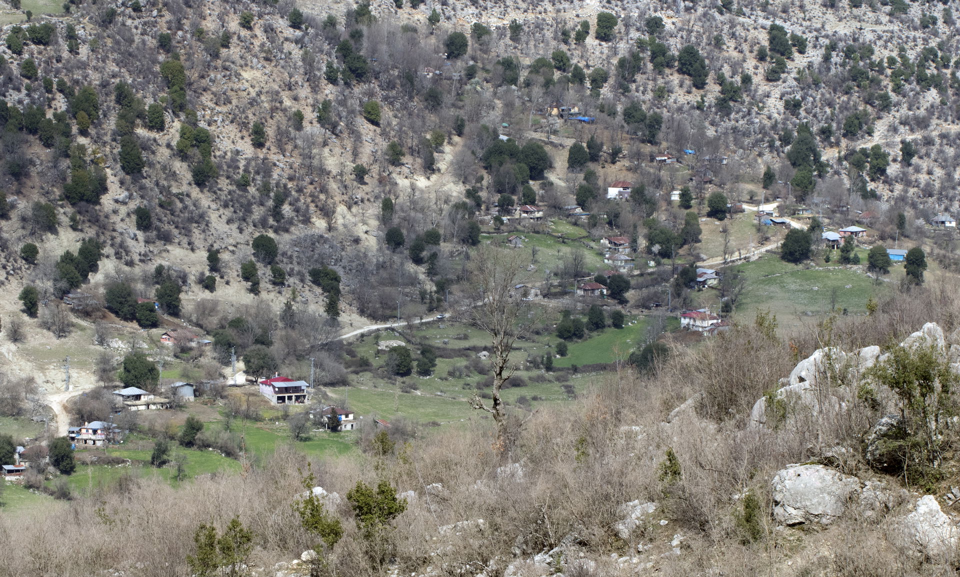 A quarter of Yoğunluk Village in Kadirli - Osmaniye, Turkey.