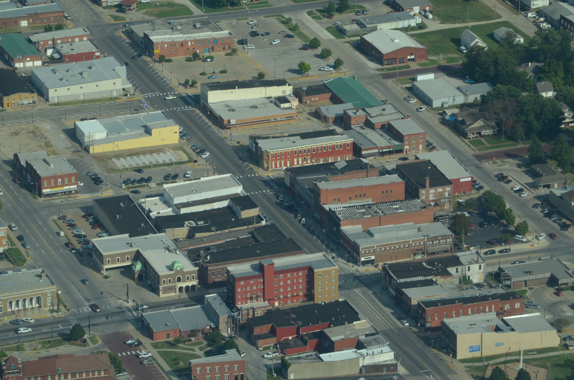 Aerial photo of Chanute, Kansas