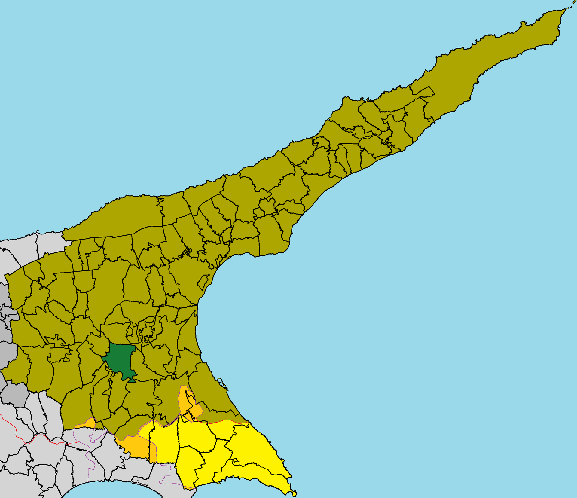 Prastio Ammochostou in Famagusta District (de jure).