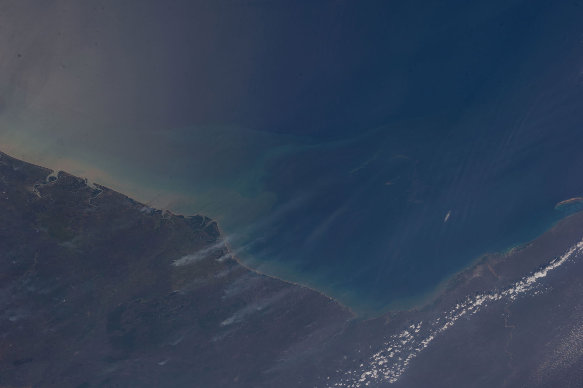 View of the Mozambique Channel taken during ISS Expedition 37.