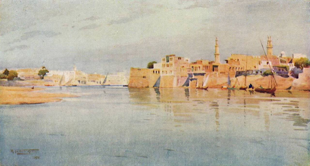 Mit Ghamr on the lower nile by Robert Talbot Kelly