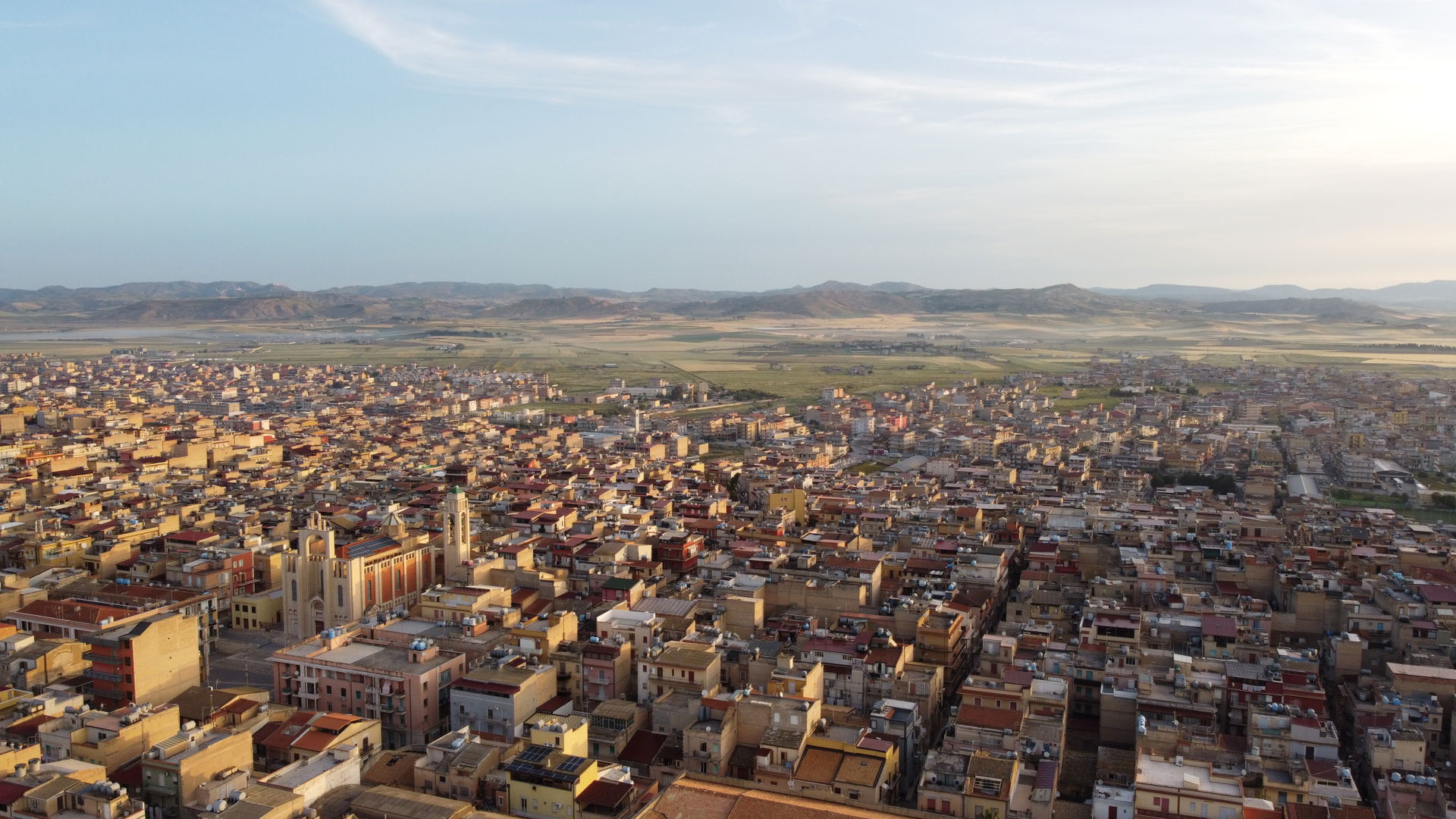 Foto di Gela dall’alto ripresa da drone