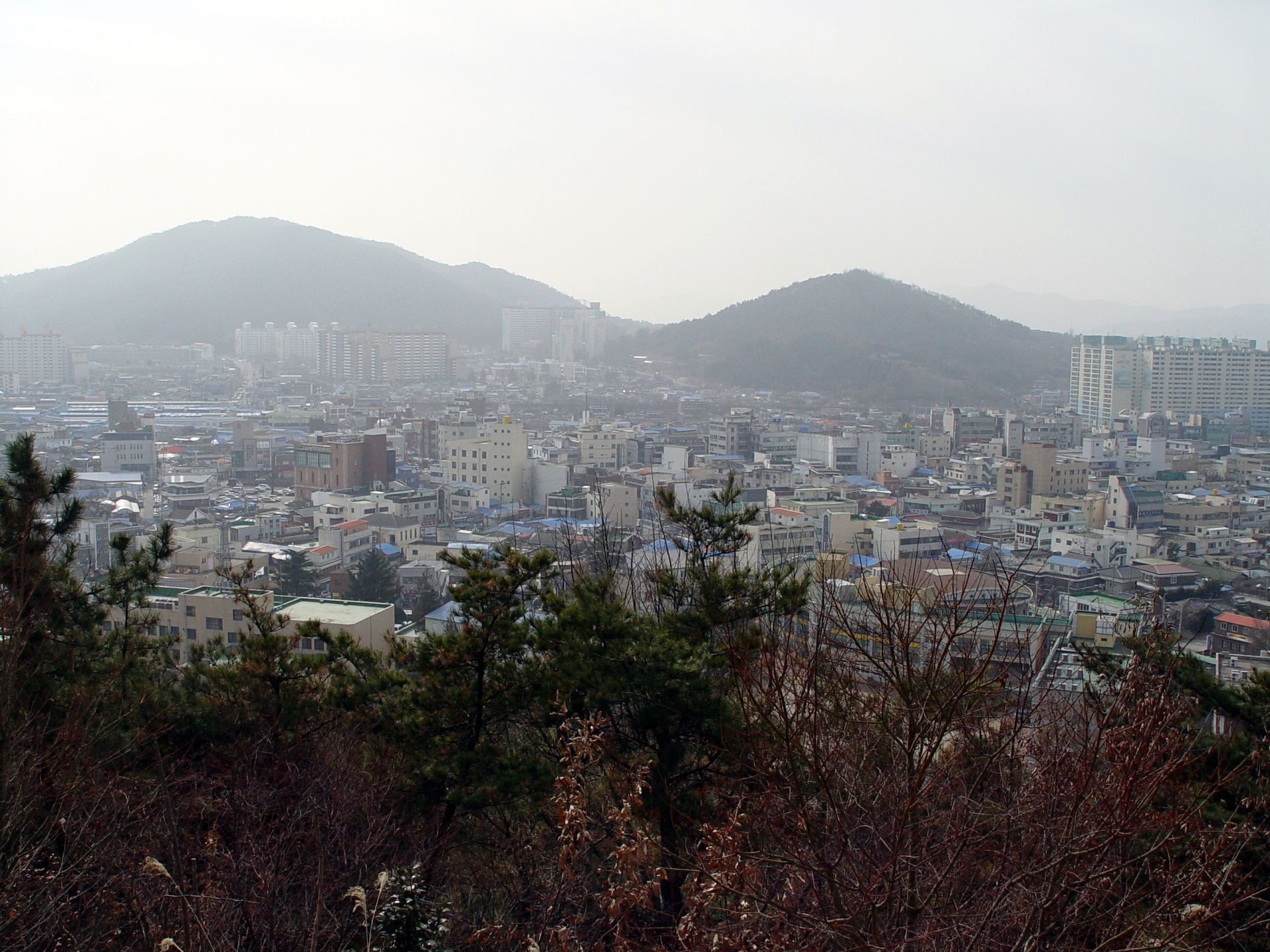 Jeongeup, South Korea, seen from Seonghwangsan