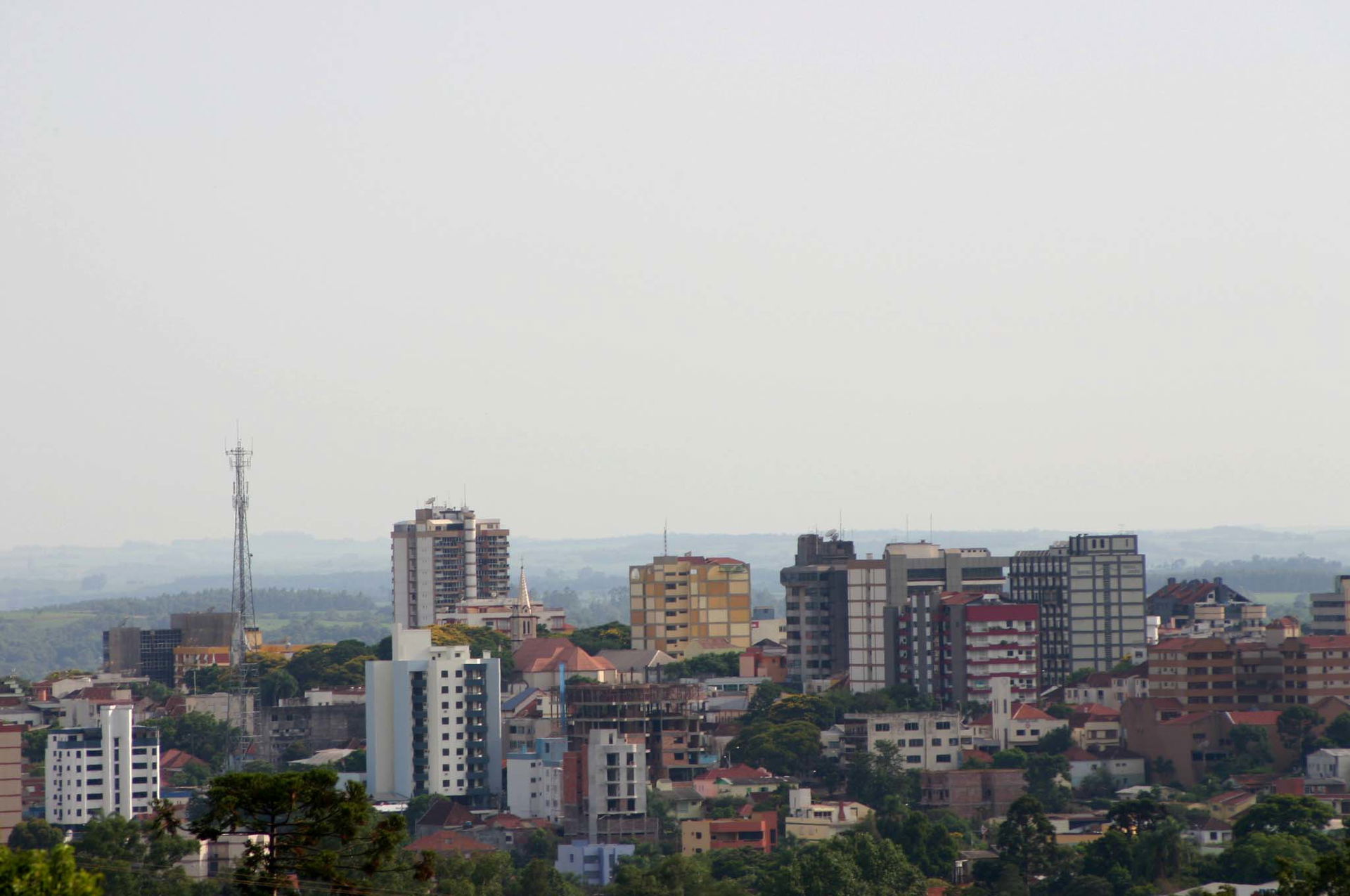 Vista parcial do município brasileiro de Ijuí, no estado do Rio…