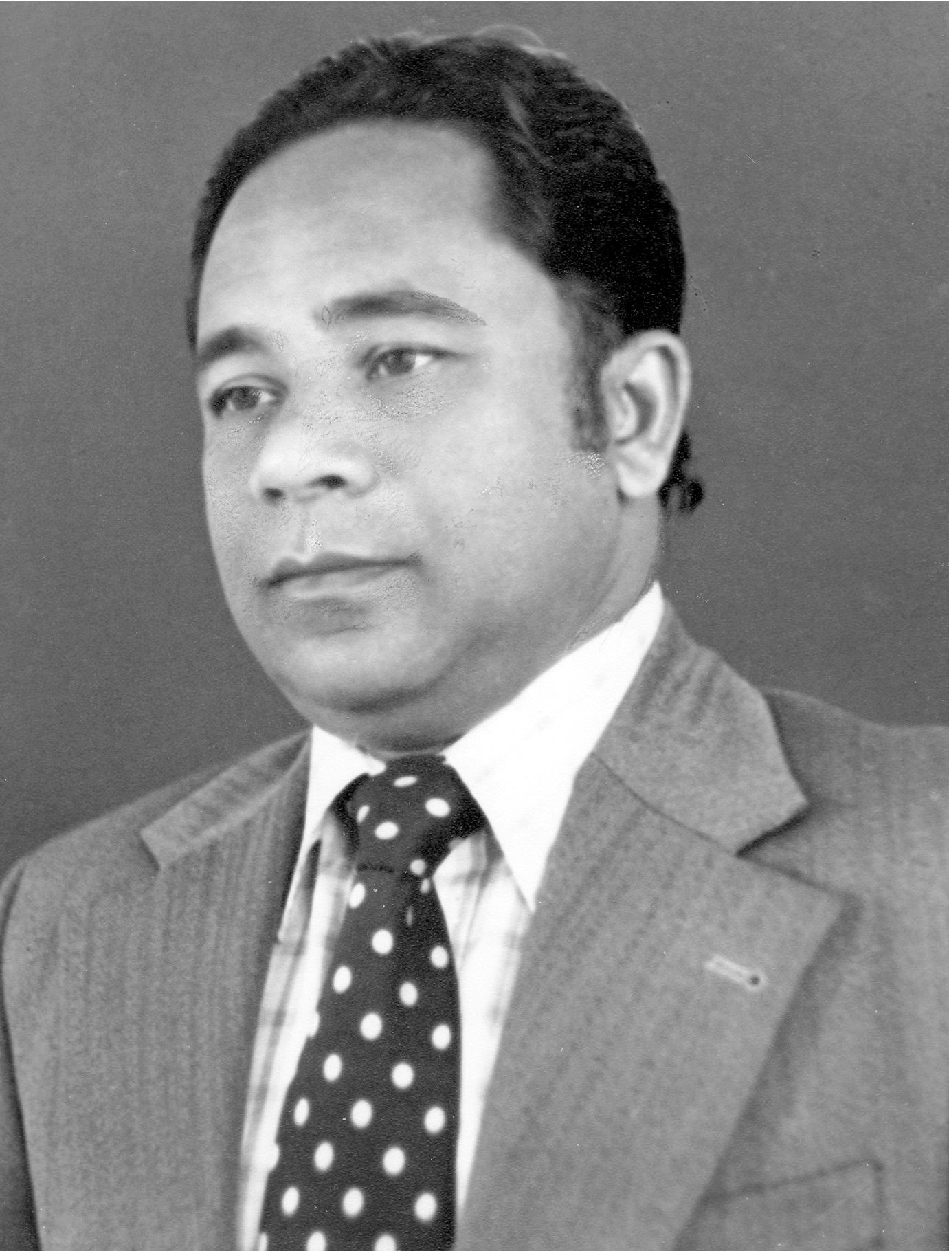 The portrait of Abdulla Hameed as the Minister of Education of …