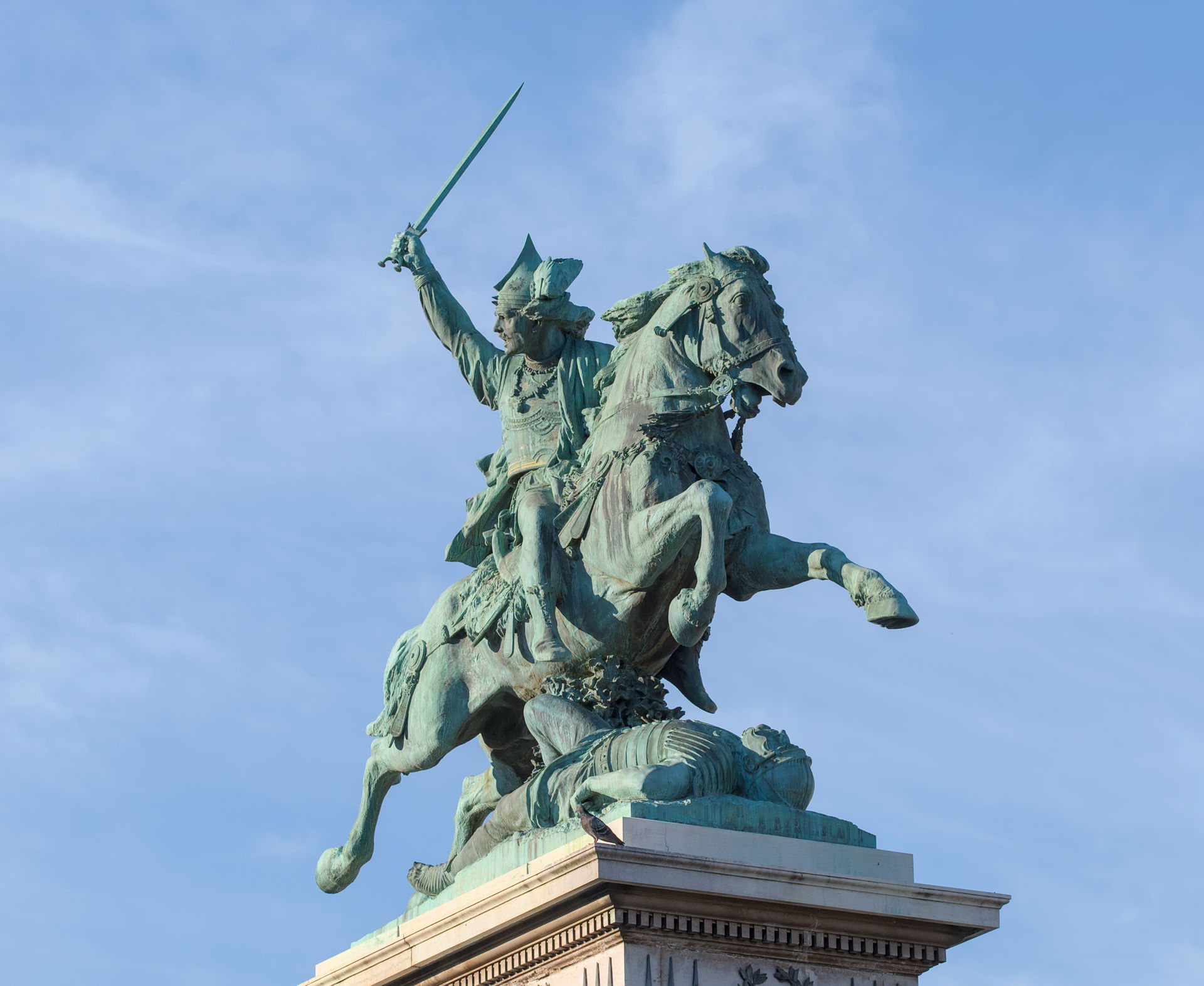 Statue de Vercingétorix, de devant.