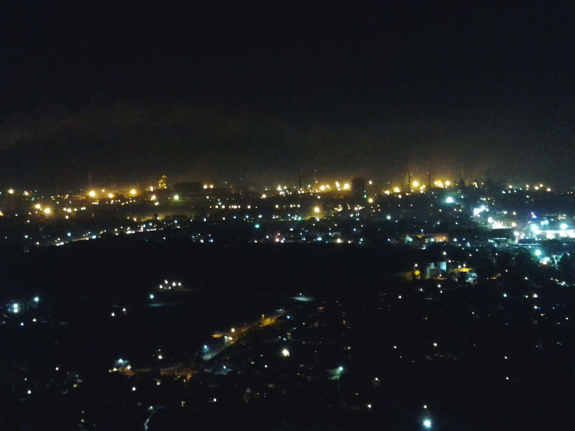 Rourkela at night seen from Vaishno Devi Temple