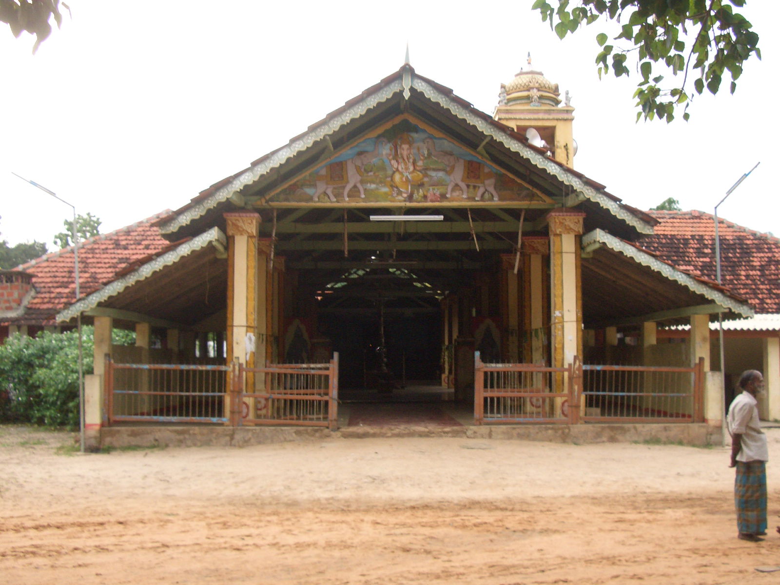 This is front view of a hindu Temple in Sri Lanka Mullaitivu Mu…