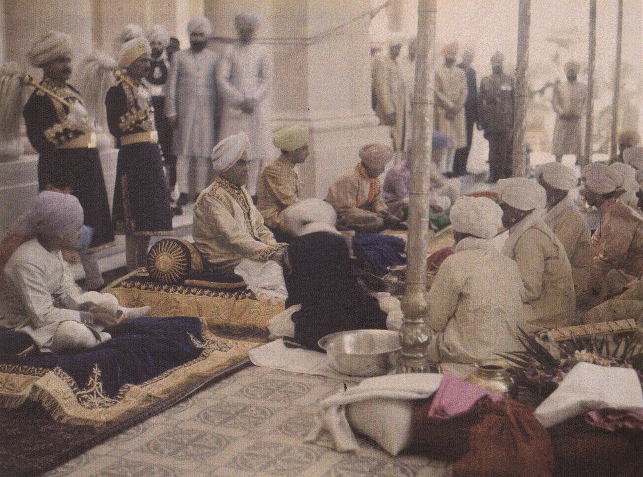 Royals in Kapurthala in 1927, a true-colour photograph taken by…