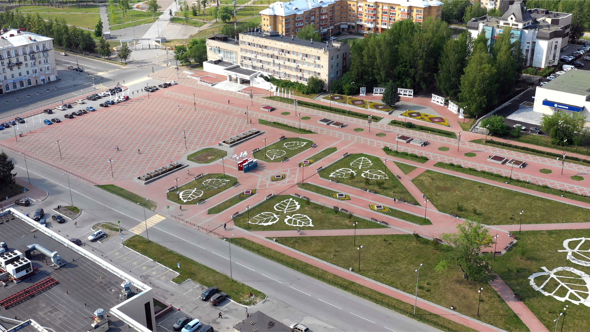 Central Square of Berezniki in 2023