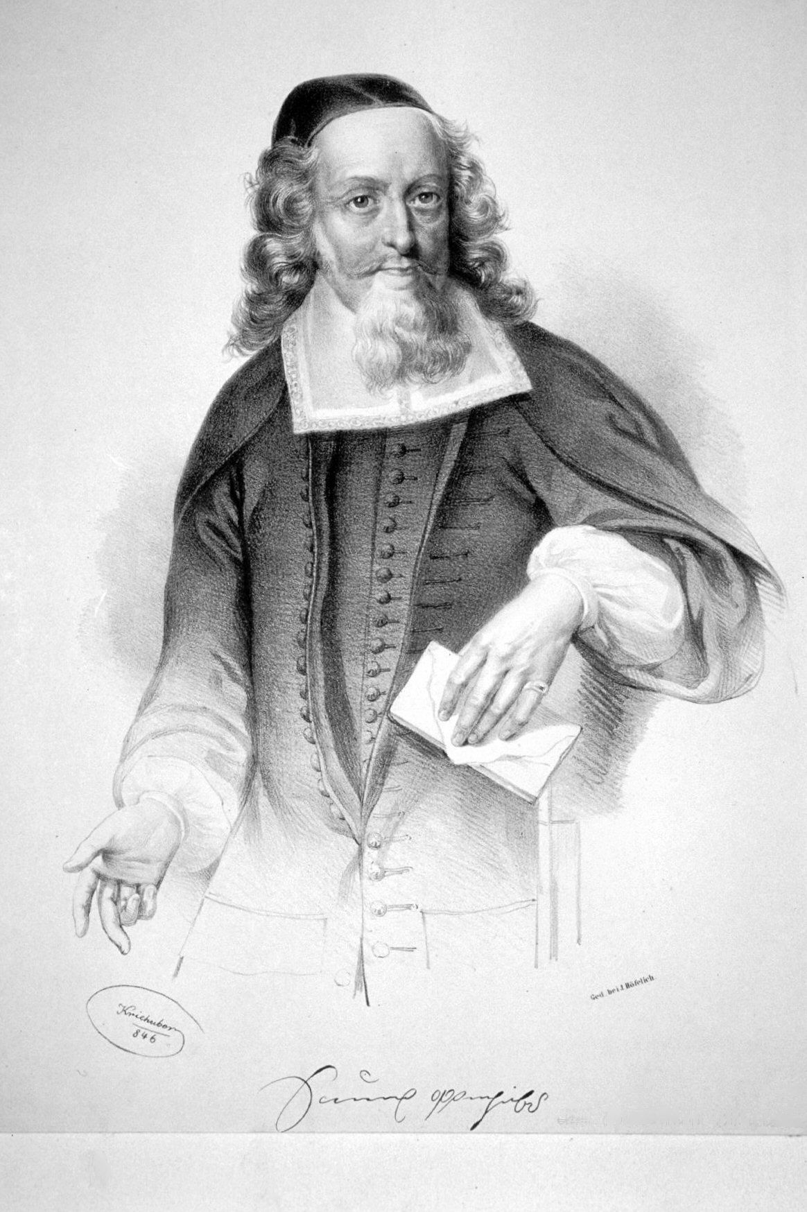 Samuel Oppenheimer, Lithographie von Josef Kriehuber, 1846, Rep…
