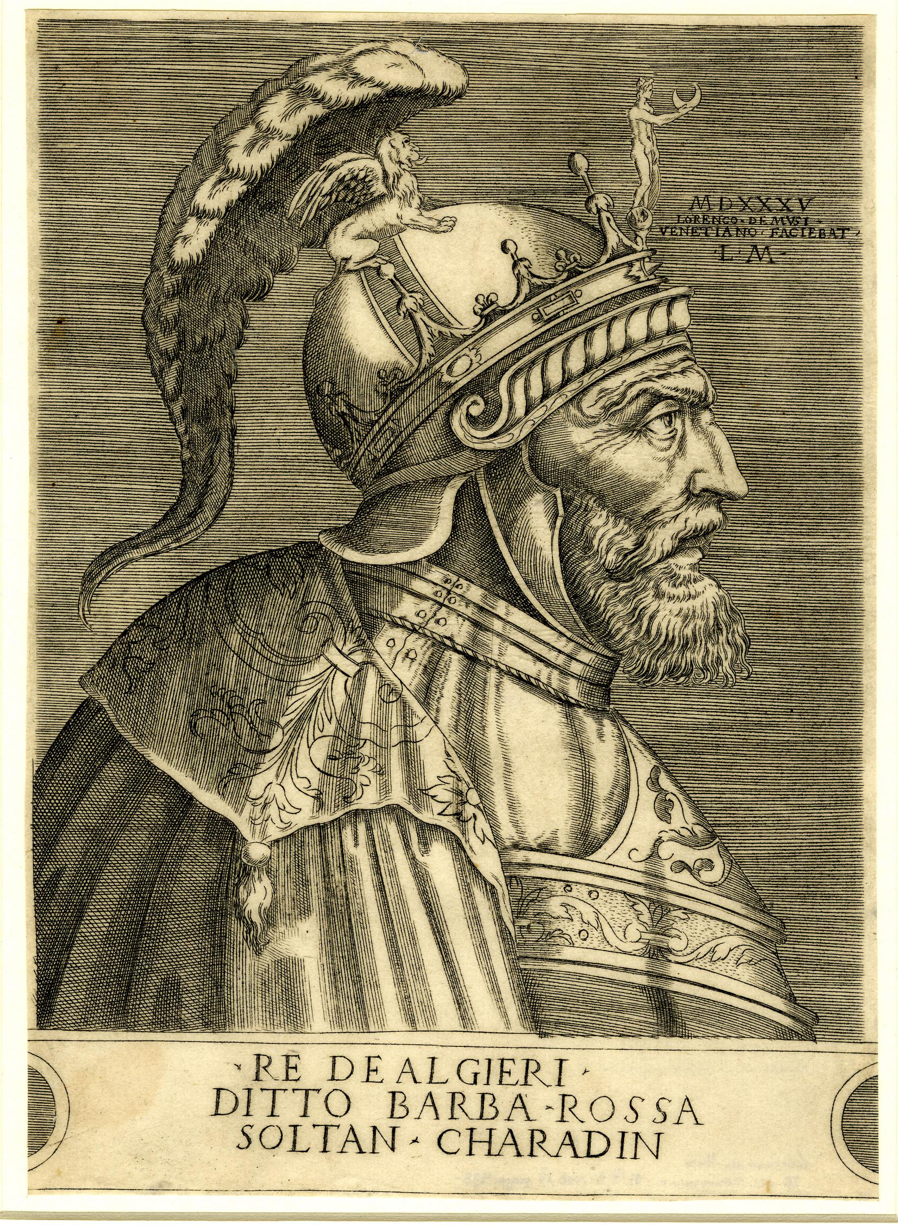 Portrait of Sultan Charardin of Algeria, Called Barbarossa
1535