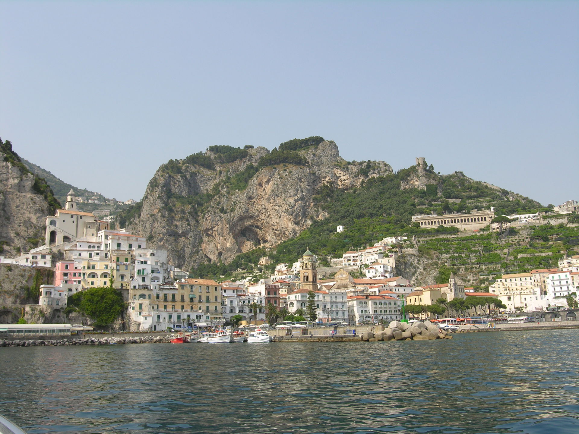 Amalfi, sea view, Italy, June 2006.