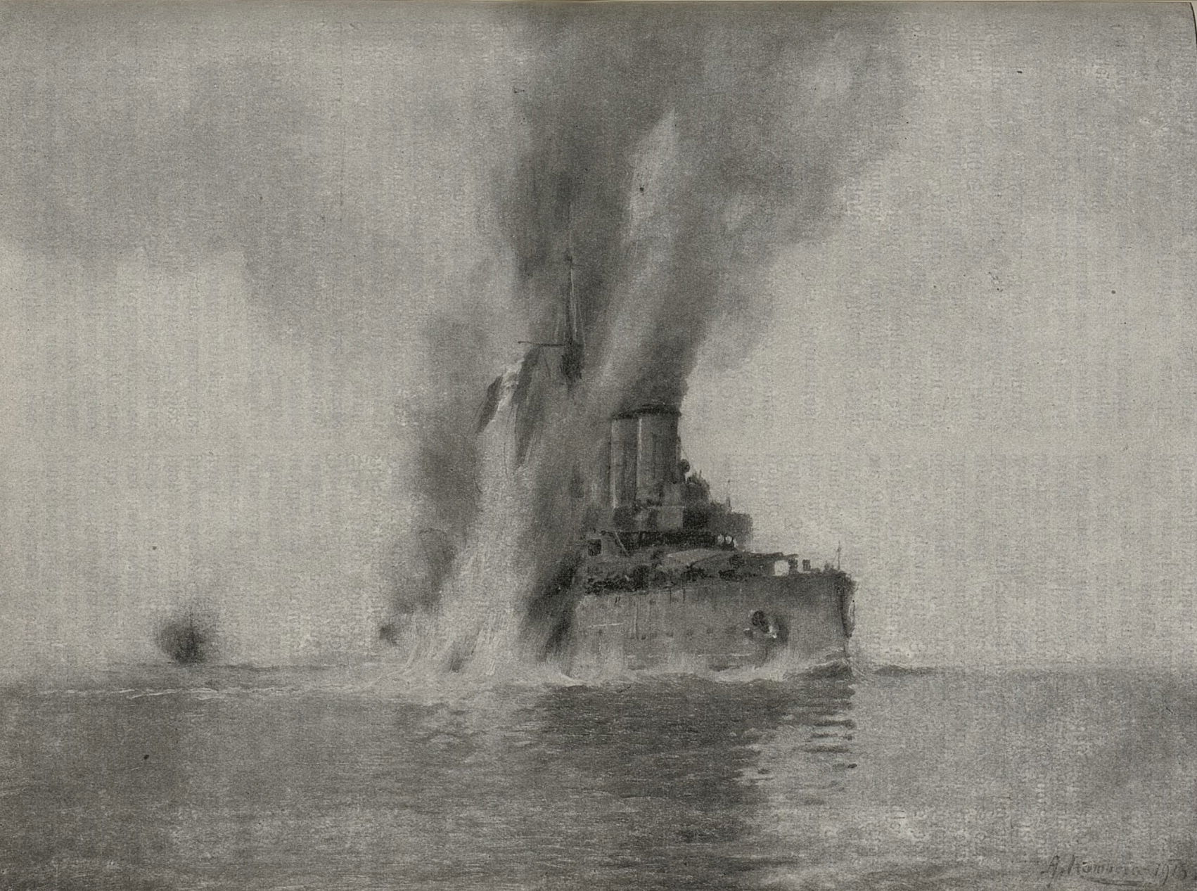 Torpedoing of the Italian cruiser Amalfi, 7 July 1915