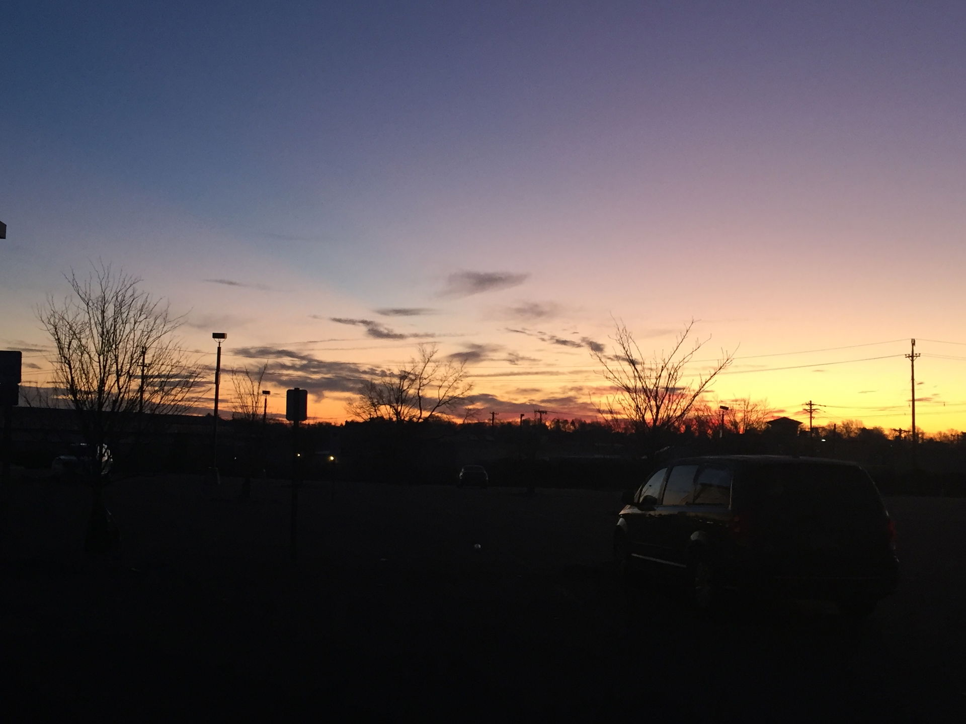 Sunrise over the Allwood section of Clifton, New Jersey, near B…