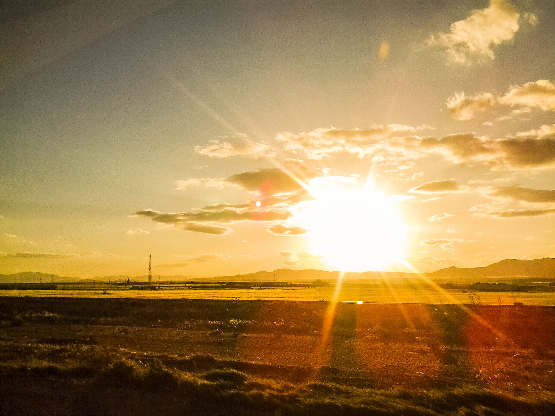 Sun Set panoramic in Batna Algeria (ain mlila)