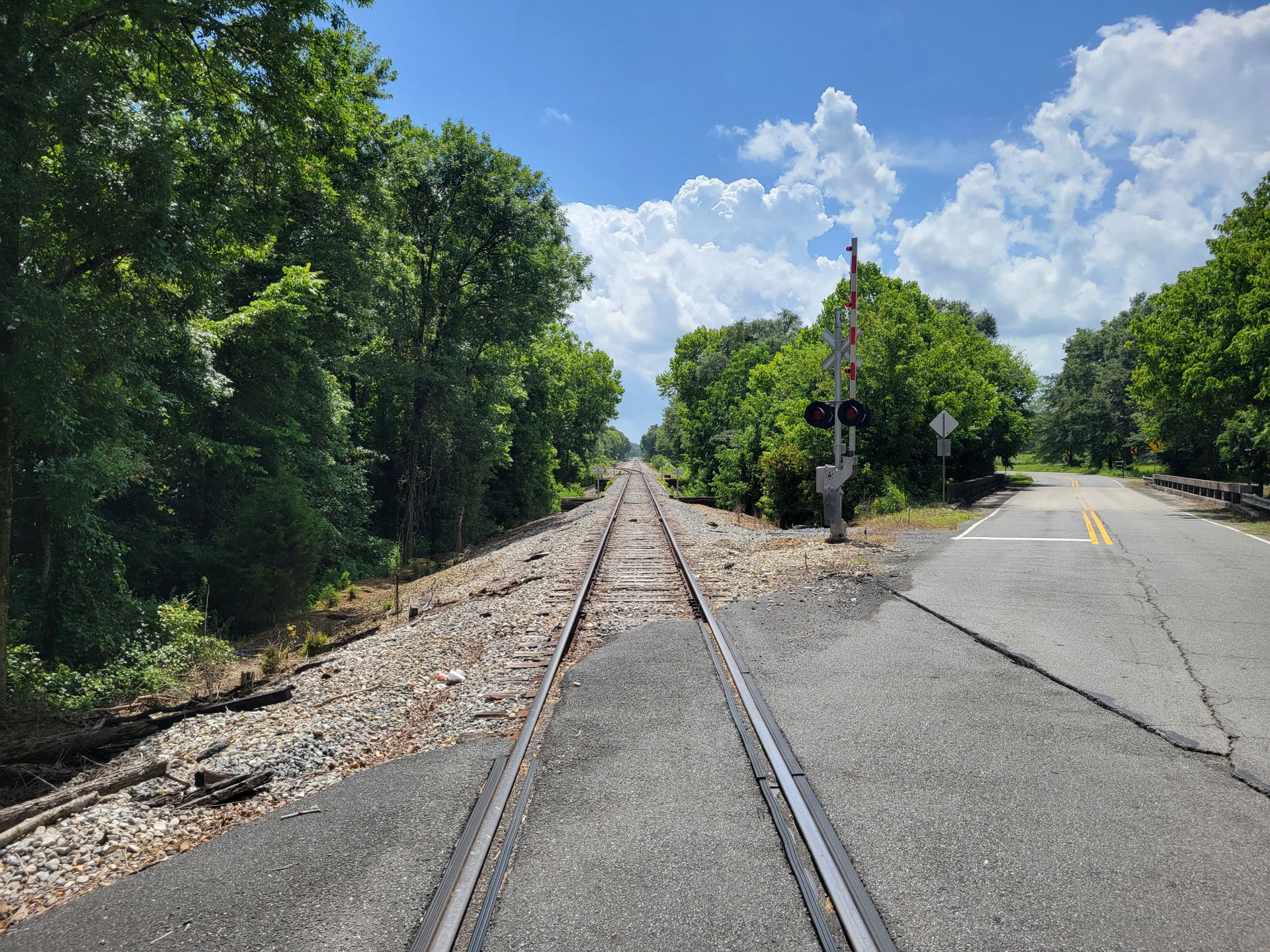 Railroad crossing at Old Cedartown Road, Cedartown Georgia