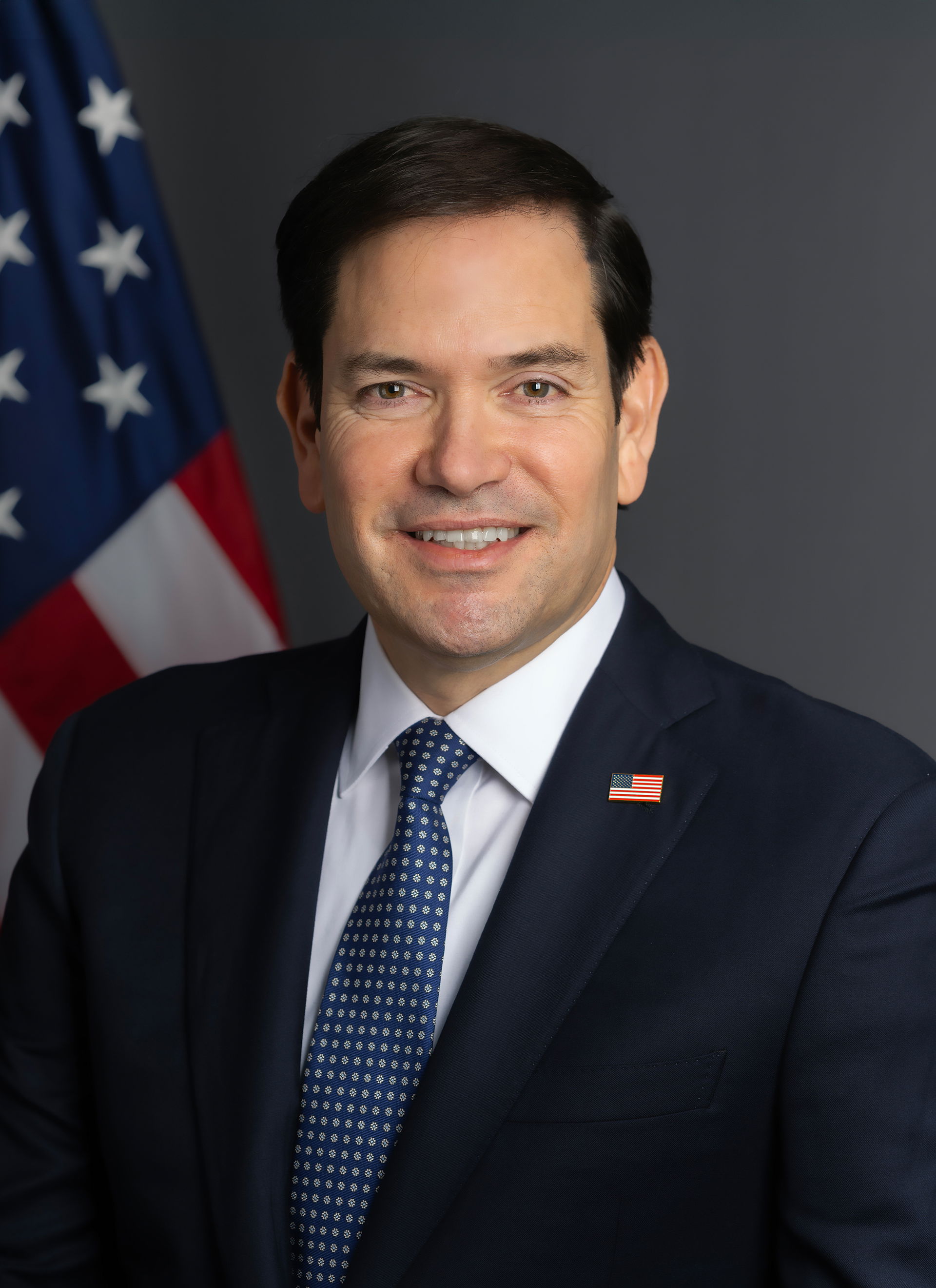 Official portrait of Secretary Marco Rubio, January 2025. (Offi…