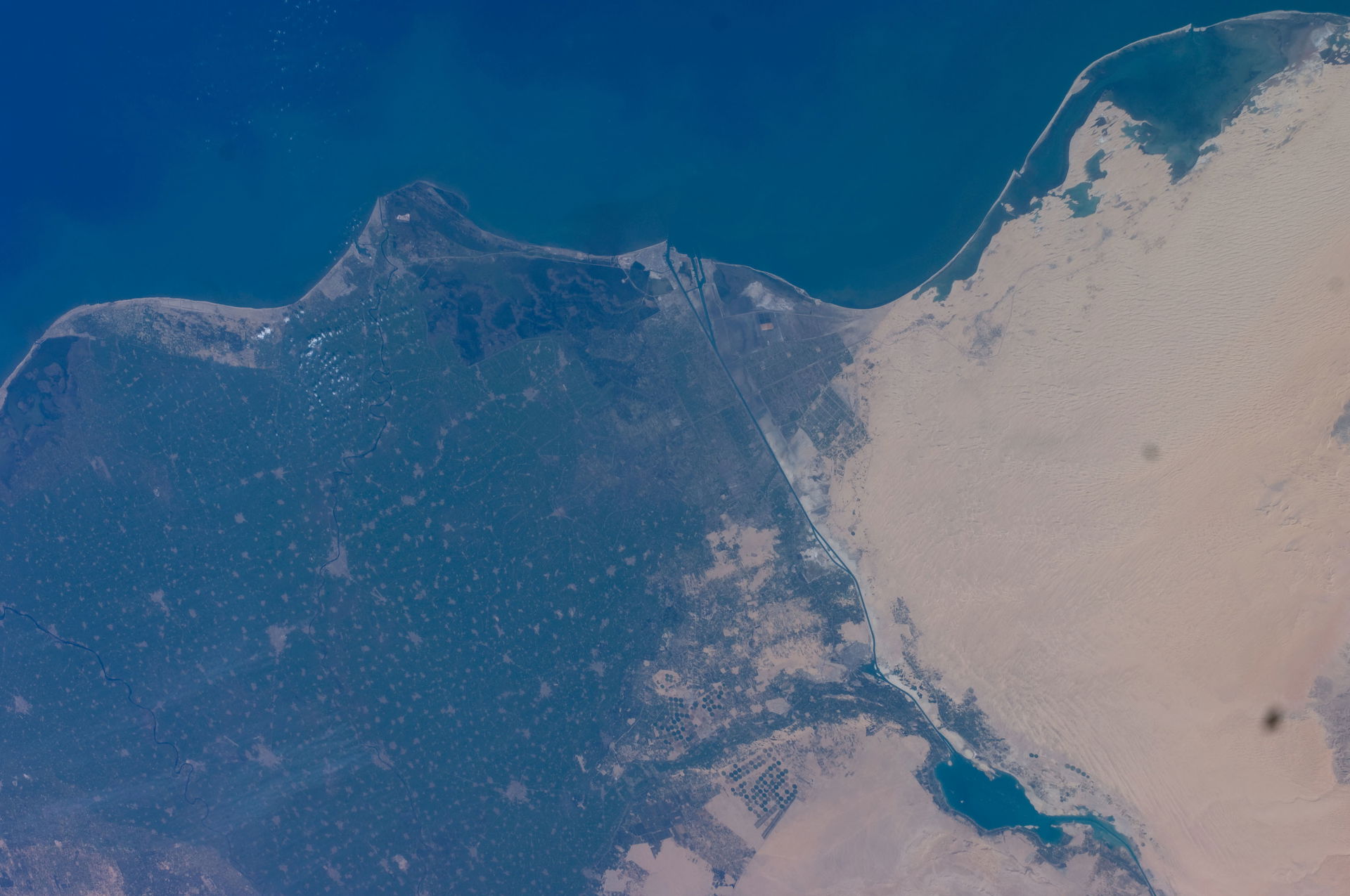 View of Egypt taken during ISS Expedition 18.