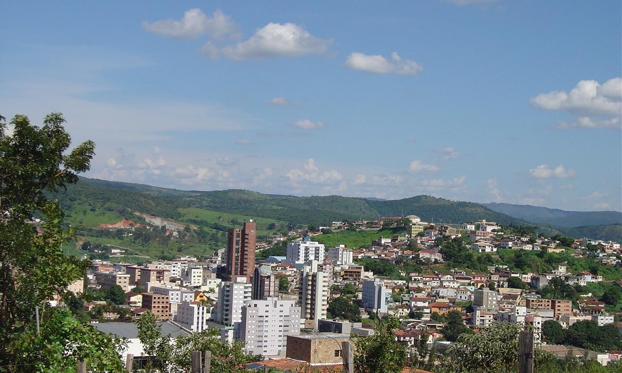 A landscape view of the brazilian city Itaúna in Minas Gerais
