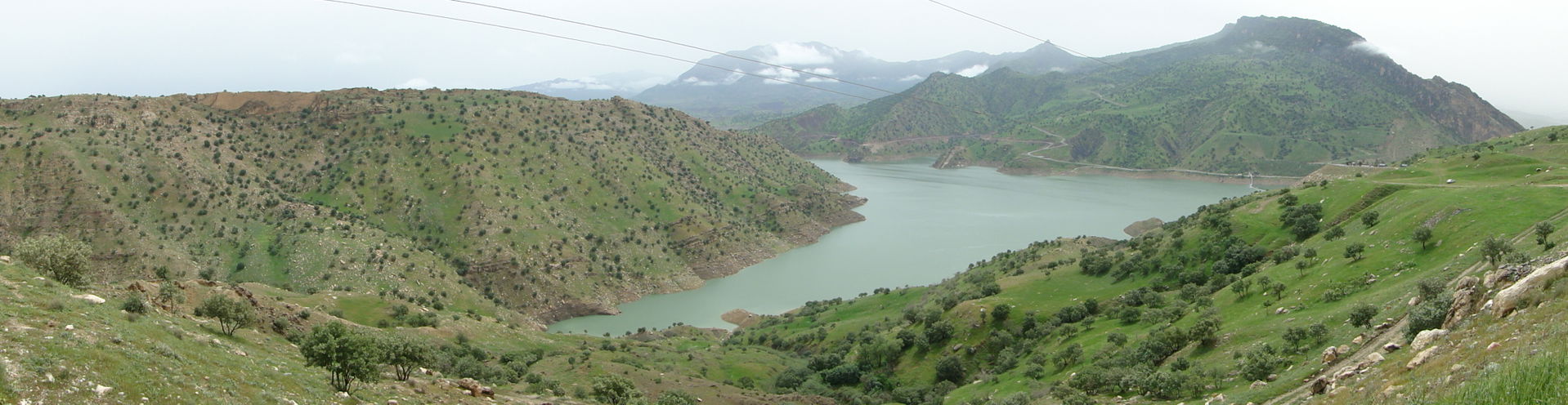 A panorama of Lake Darbandikhan