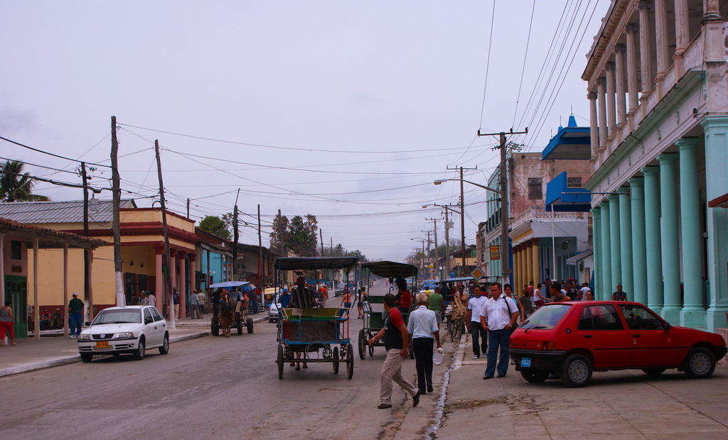 Main street of Yaguajay — in Sancti Spíritus Province, central…