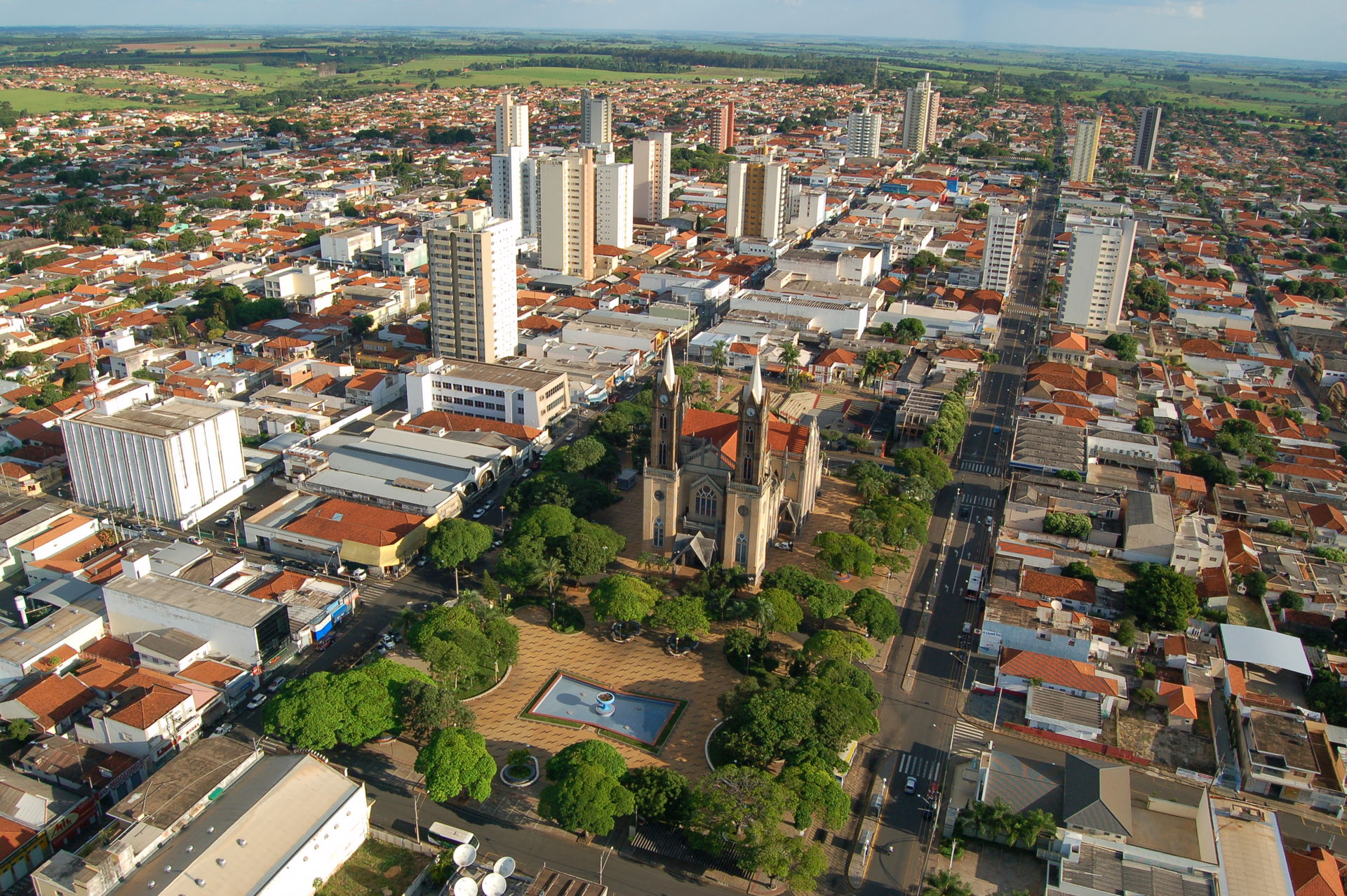 Votuporanga (SP) - Áerea - Centro da Cidade