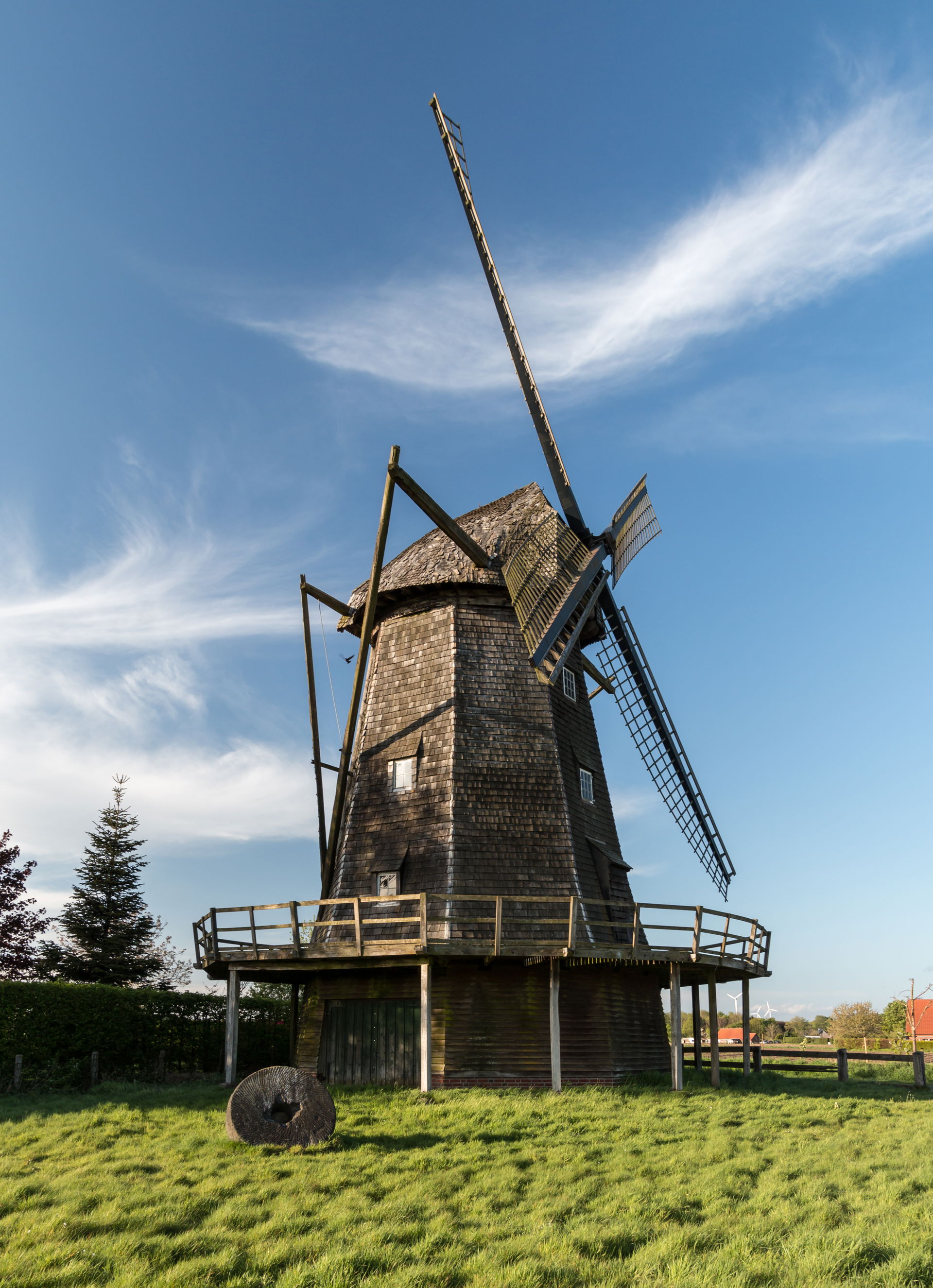 Windmill in Lette, Coesfeld, North Rhine-Westphalia, Germany