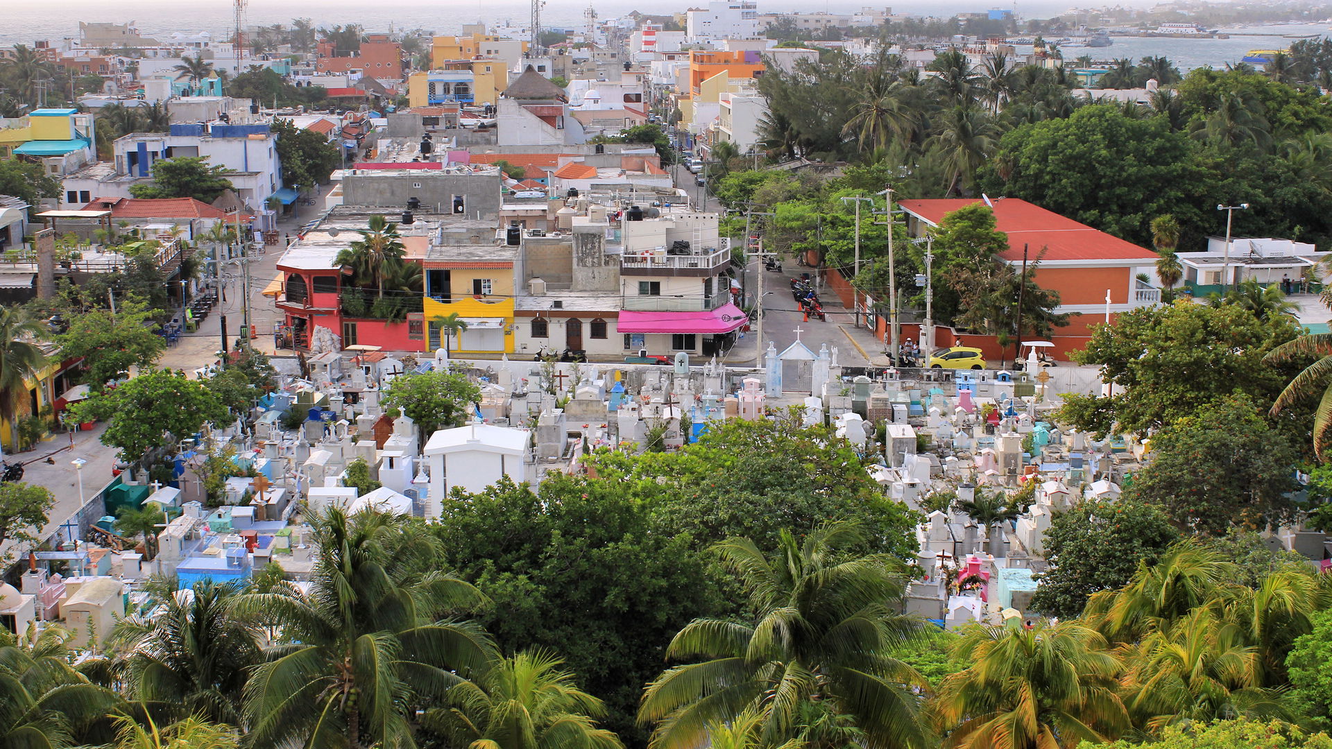 The view of Isla Mujeres from the top floor of the Ixchel Beach…