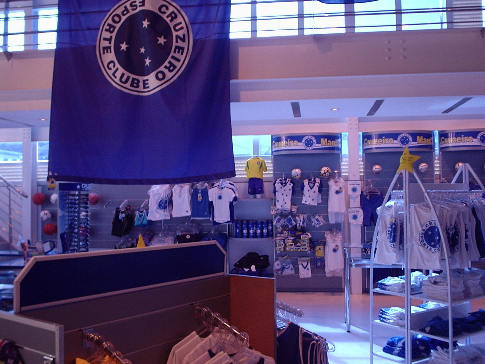 Interior sight of the Cruzeiro EC's Official Store, in Belo Hor…