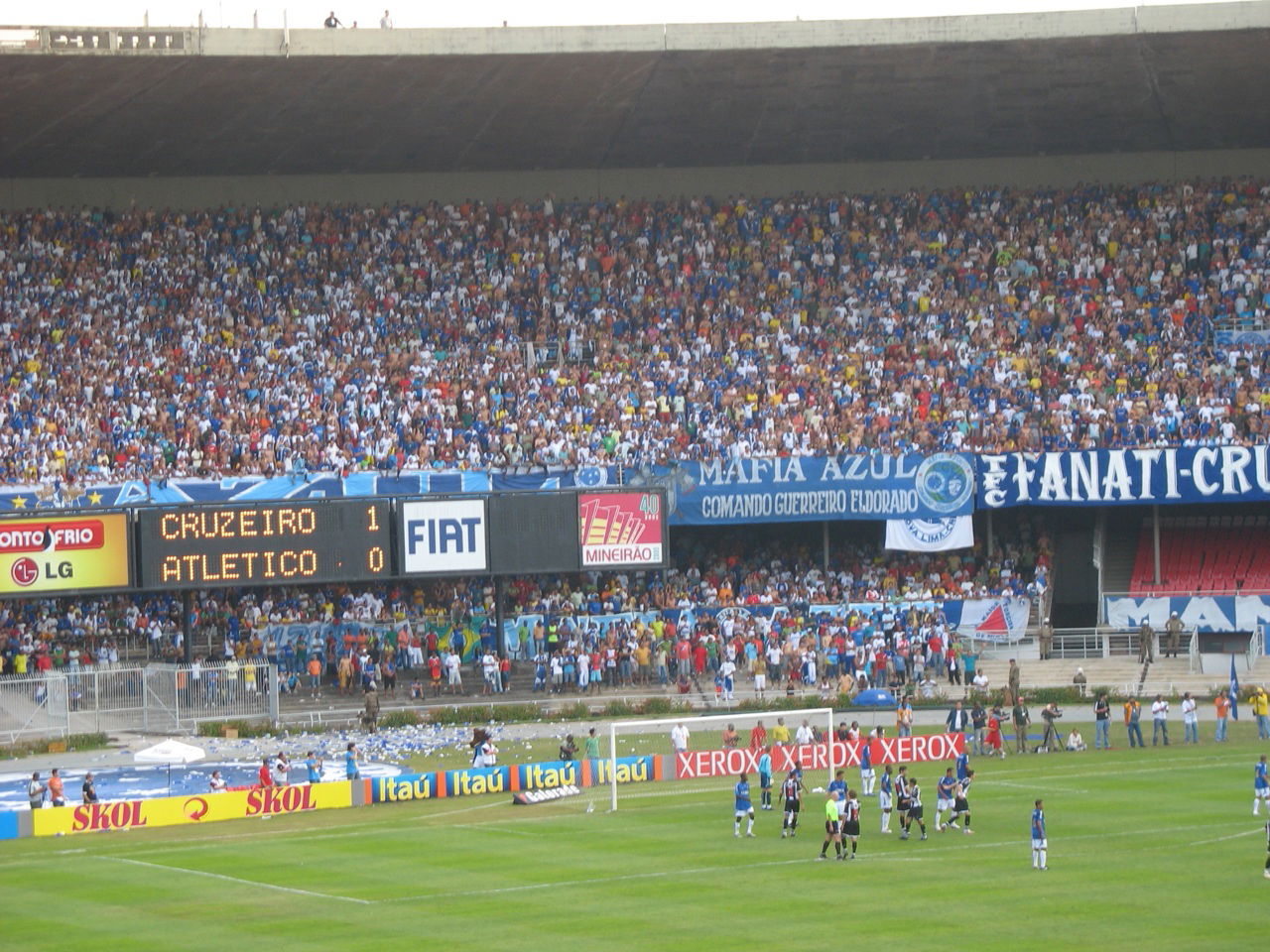 24 de junho de 2007: "estádio lotado viu o Cruzeiro vencer o At…